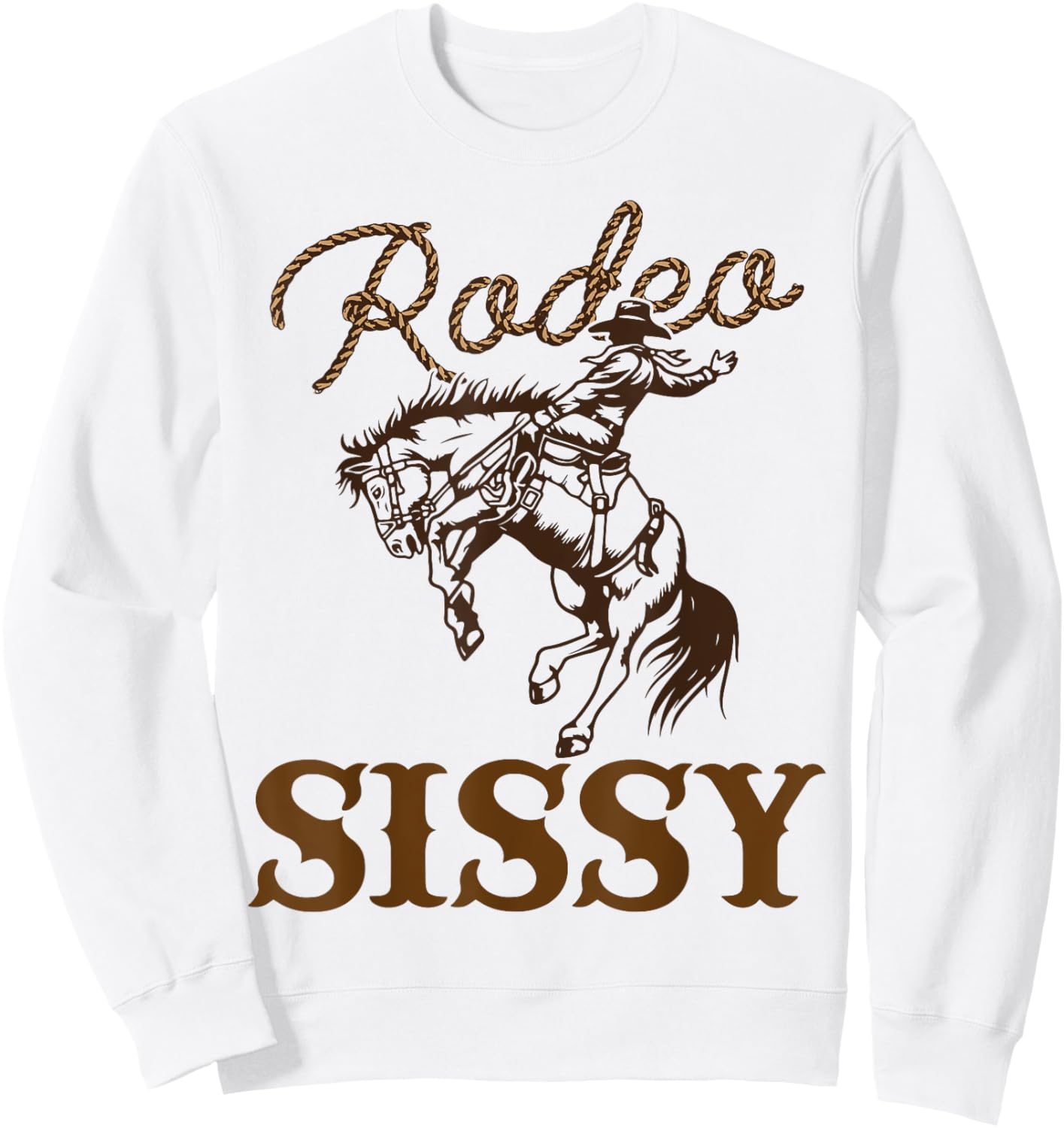 Sissy Birthday Cowboy Cowgirl Western Rodeo Sister Party Sweatshirt - Sweatshirt | White