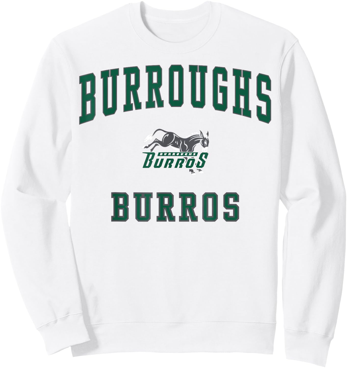 Burroughs High School Burros C1 Sweatshirt - Sweatshirt | White