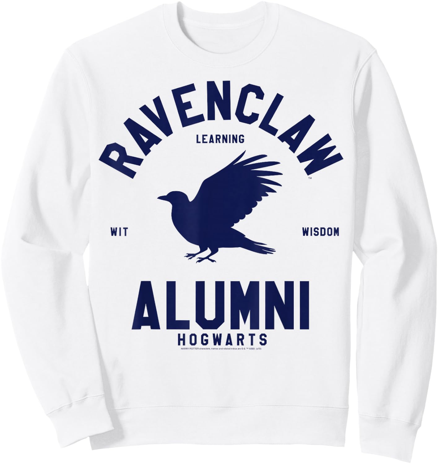 Harry Potter House Ravenclaw Alumni Collegiate Hogwarts Sweatshirt - Sweatshirt | White