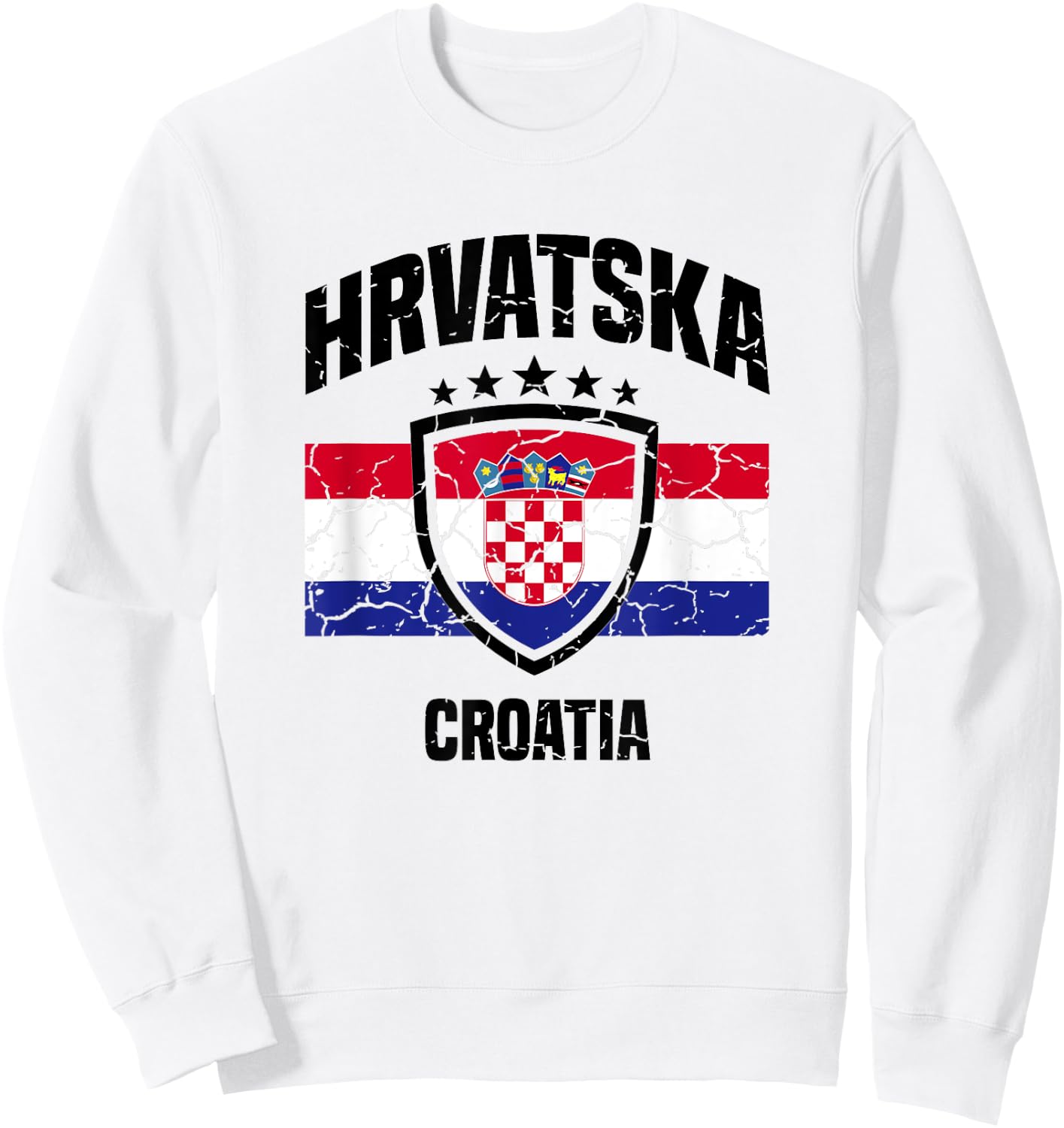 Hrvatska Croatia Croatian Sweatshirt - Sweatshirt | White