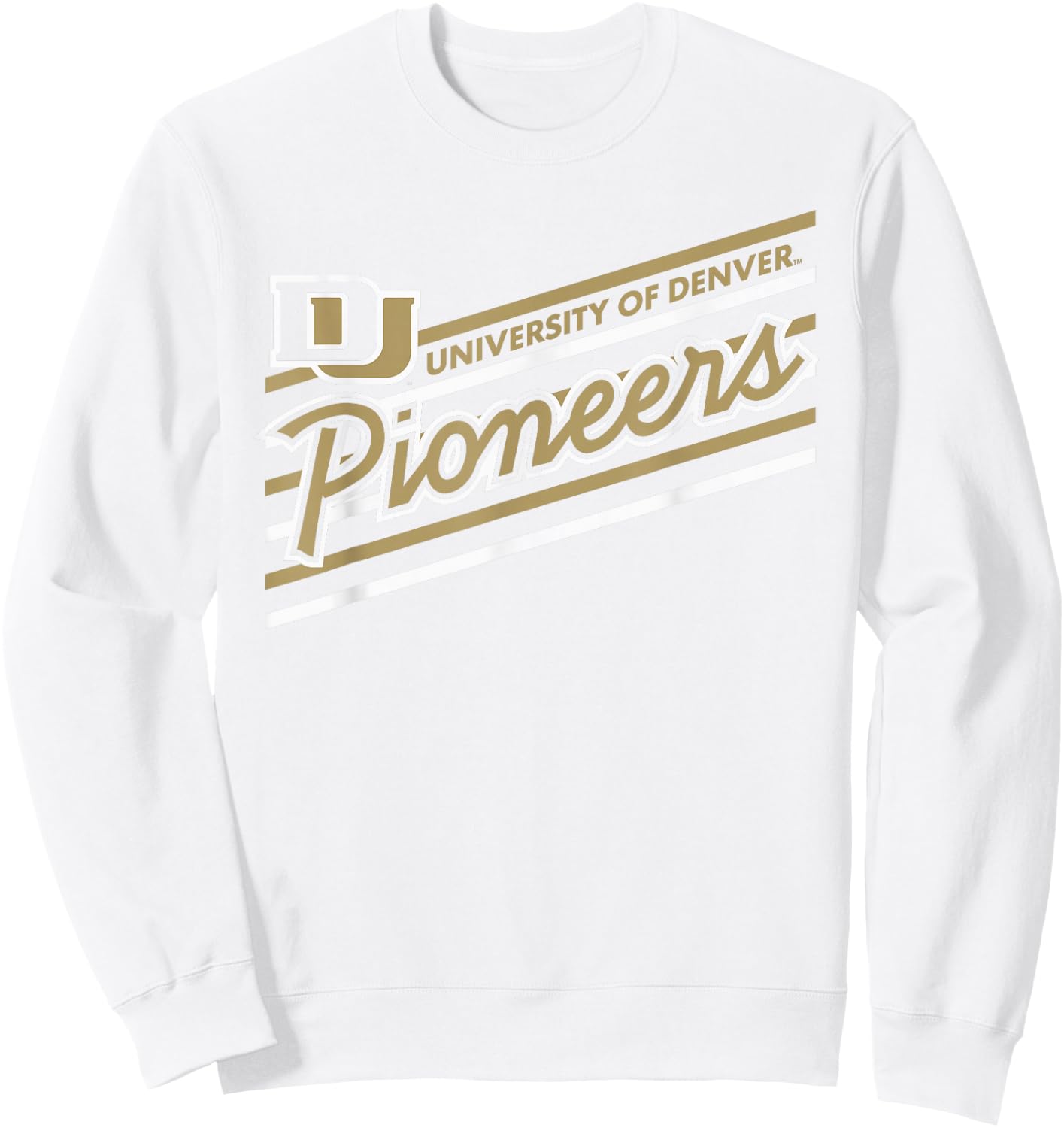 Denver Pioneers Retro Performer Red Officially Licensed Sweatshirt - Sweatshirt | White