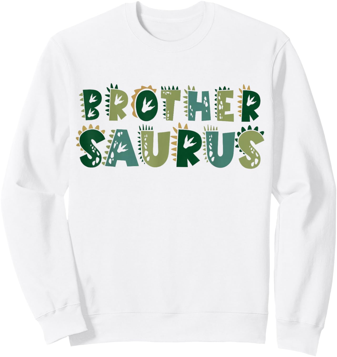 Brother Saurus Matching Family Birthday Dinosaur Men Women Sweatshirt - Sweatshirt | White