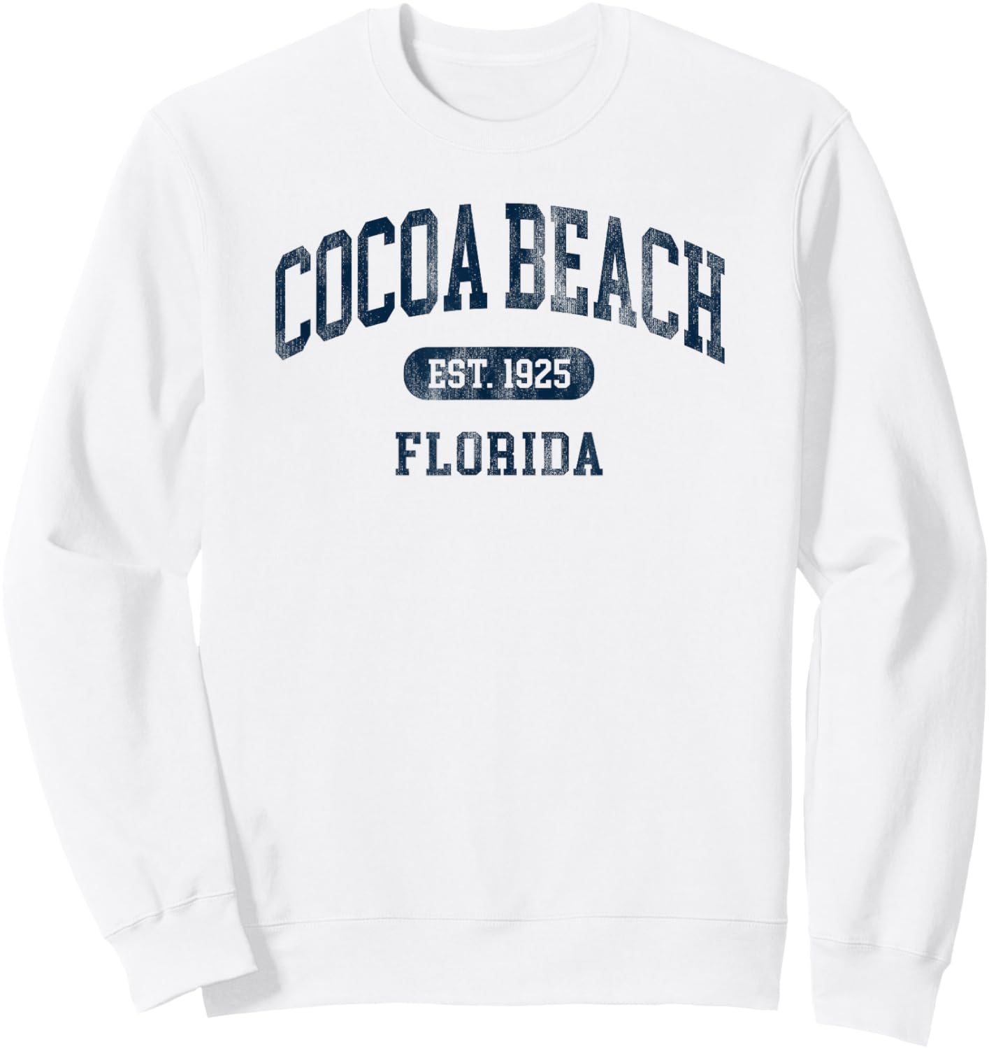 Vintage Cocoa Beach Florida Retro Preppy Throwback Sweatshirt - Sweatshirt | White