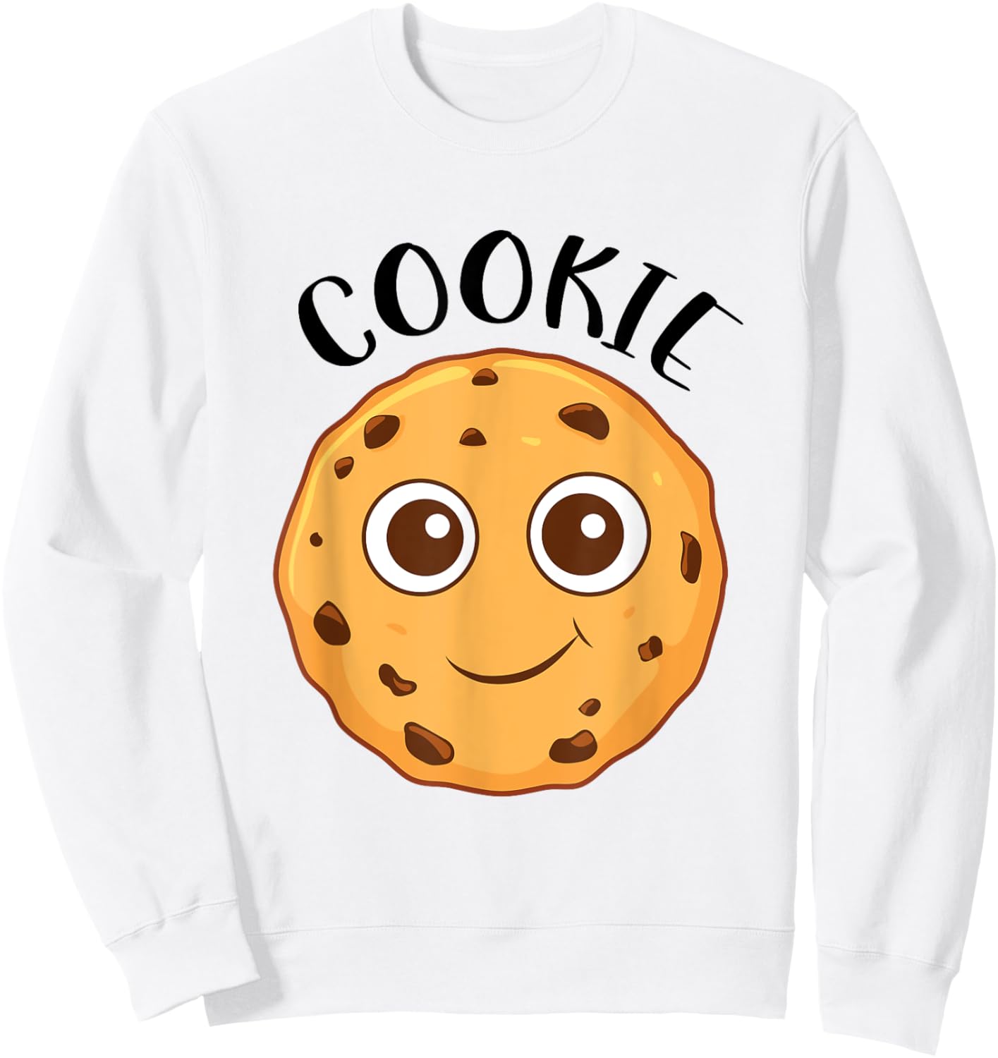 Cute Cookie Costume Funny Halloween Costume Pair Sweatshirt - Sweatshirt | White
