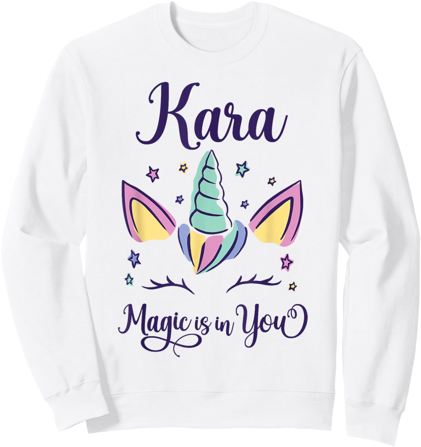 First Name Kara Personalized Kara Sweatshirt - Sweatshirt | White