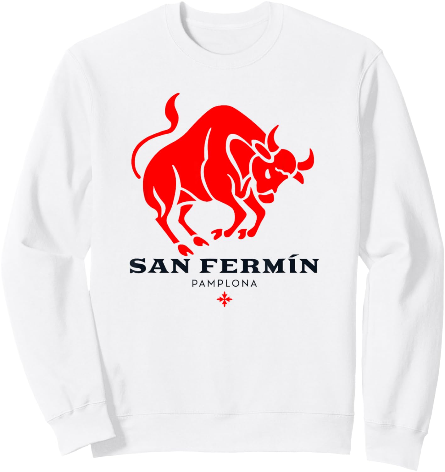 Pamplona San Fermín Encierro Sanfermines Navarra Sweatshirt - Sweatshirt | White