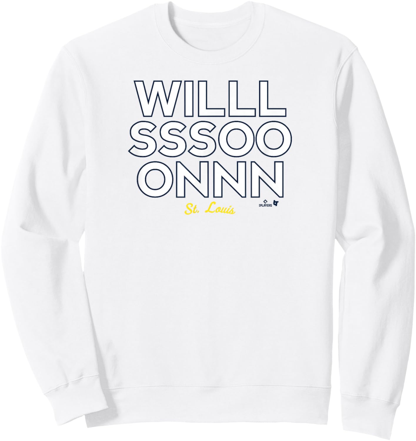 Willson Contreras -WILLLSSSOOONNN - St. Louis Baseball Sweatshirt - Sweatshirt | White