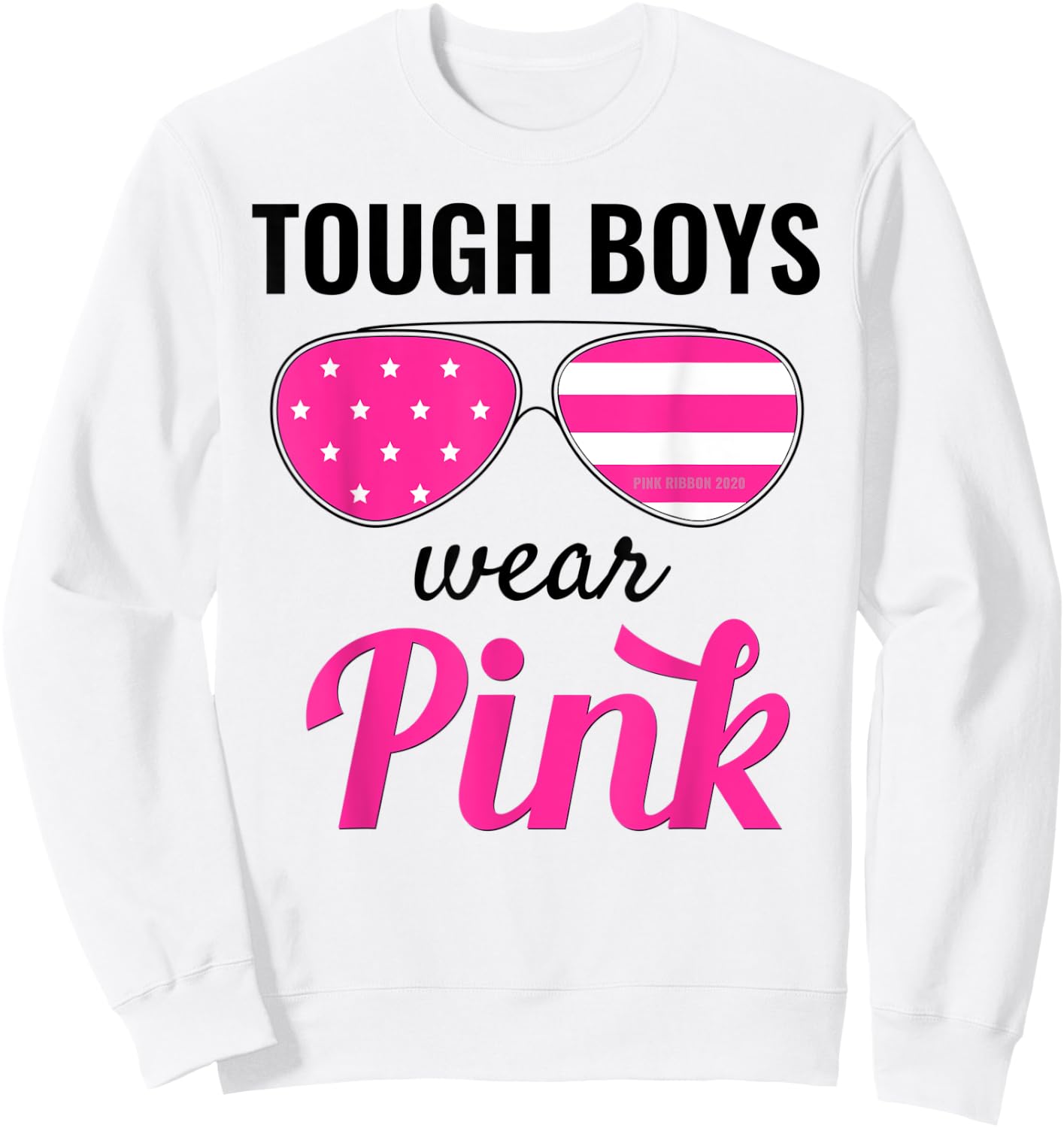 Tough Boys Wear Pink Sweatshirt - Sweatshirt | White