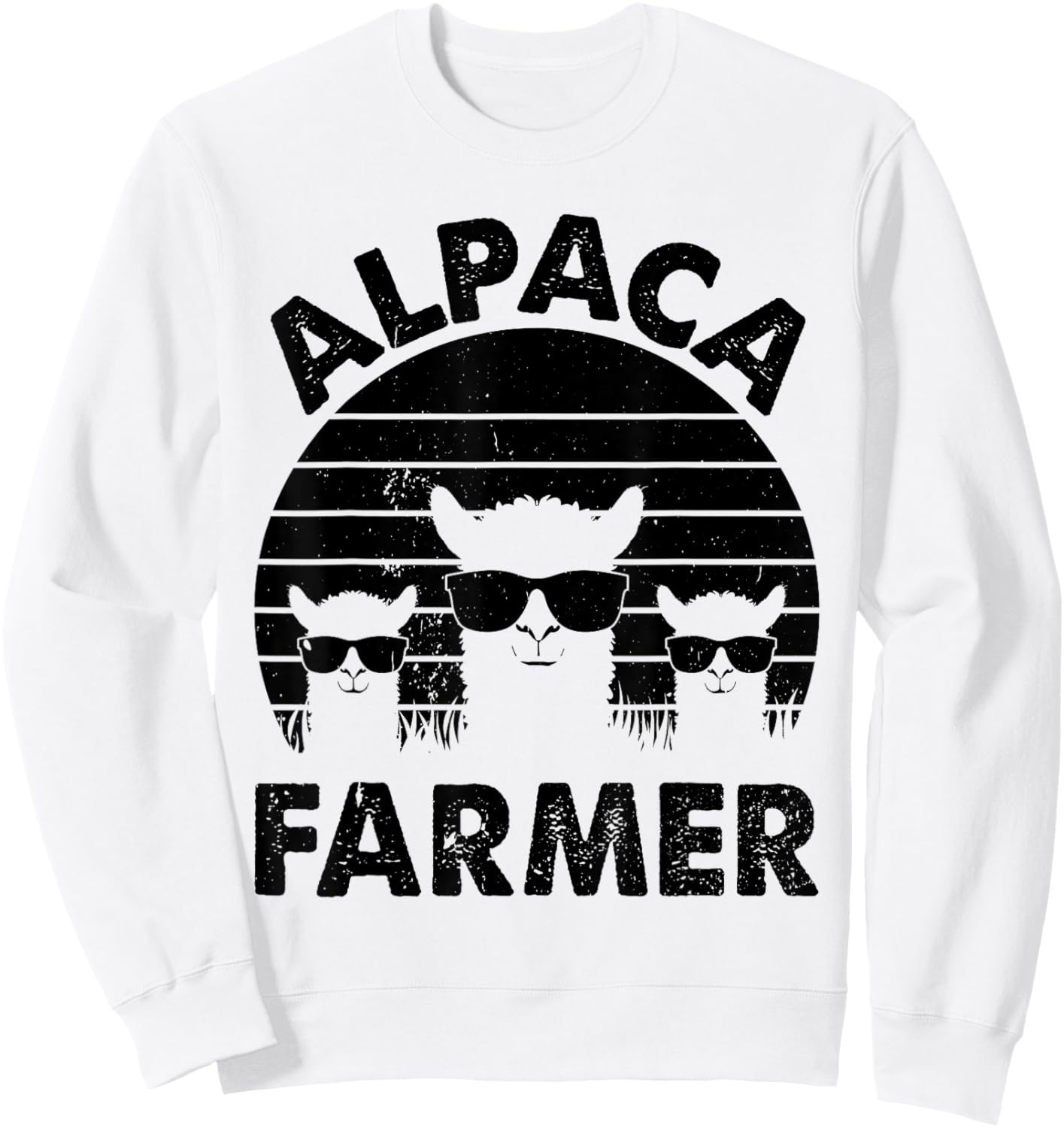 Funny Alpaca Farmer Llama Farmer Alpaca Farmer Sweatshirt - Sweatshirt | White