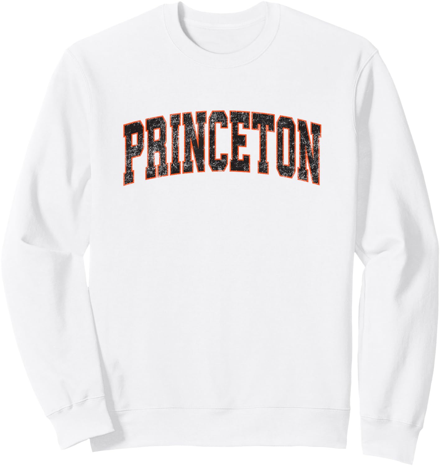 Princeton New Jersey NJ Vintage Athletic Sports Sweatshirt - Sweatshirt | White