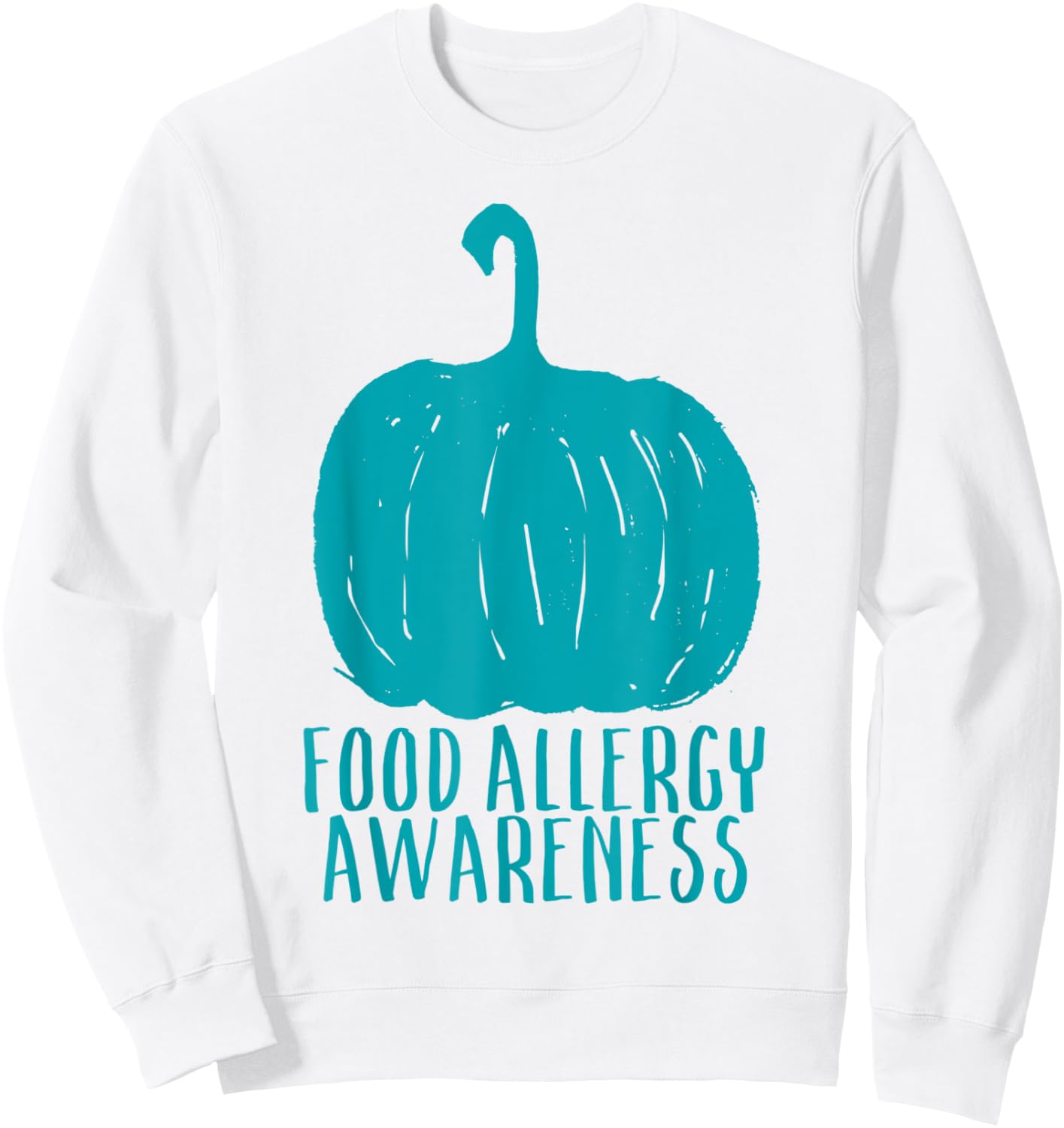 Teal Pumpkin Project Food Allergy Awareness Halloween Parent Sweatshirt - Sweatshirt | White