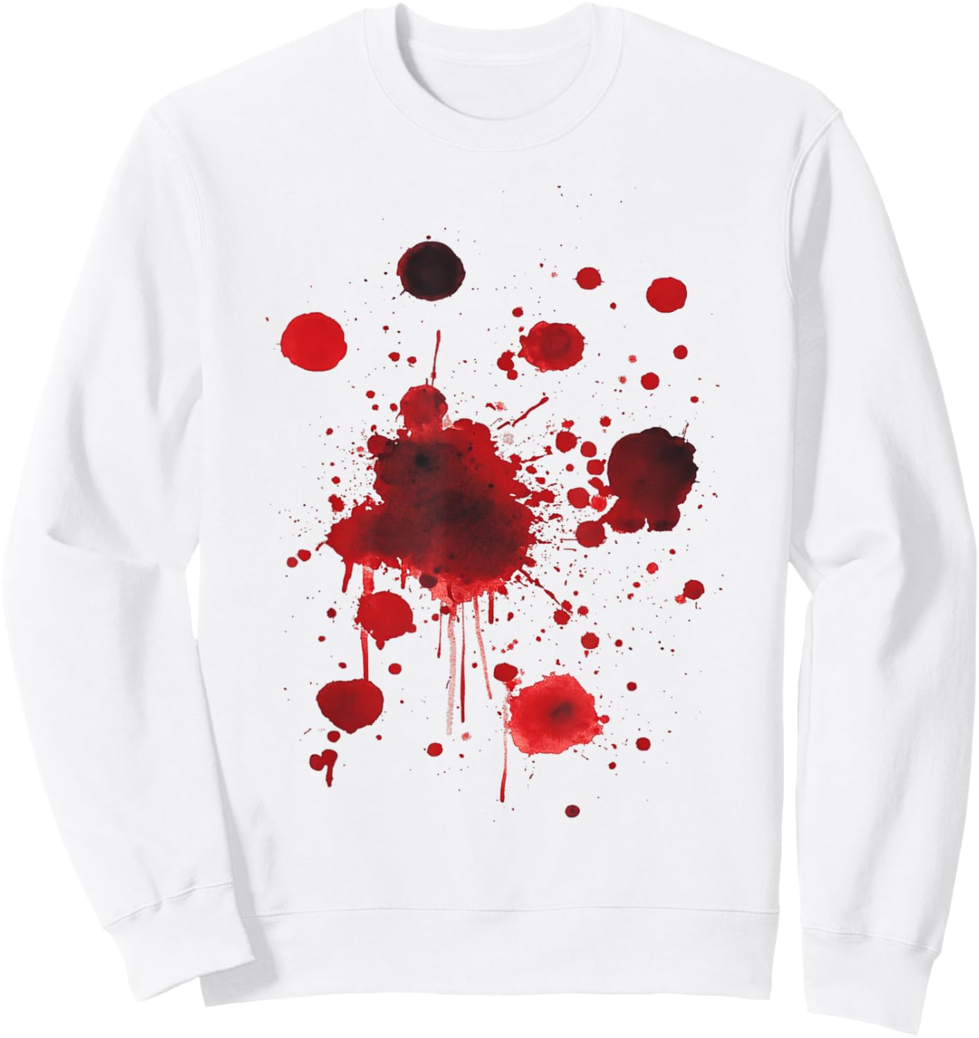 Halloween Bloody Stain Blood Splatter White Sweatshirt - Sweatshirt | White