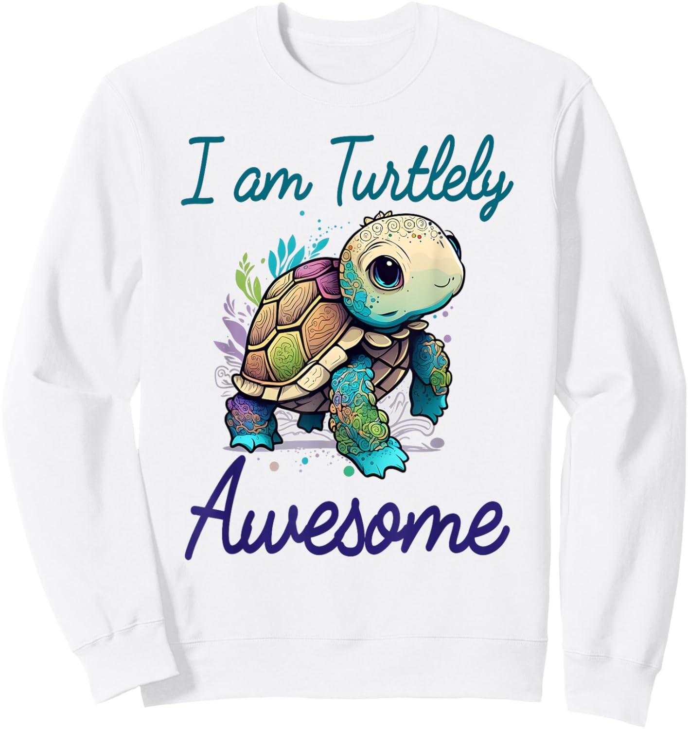 Turtlely Awesome Turtle Baby Clothes Kids Tortoise Ocean Sweatshirt - Sweatshirt | White