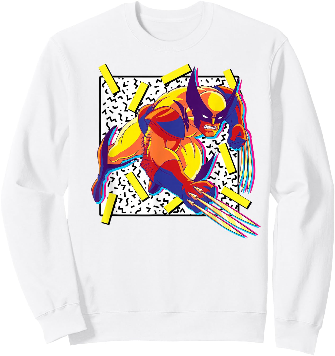 Marvel X-Men Wolverine 90s Sweatshirt - Sweatshirt | White