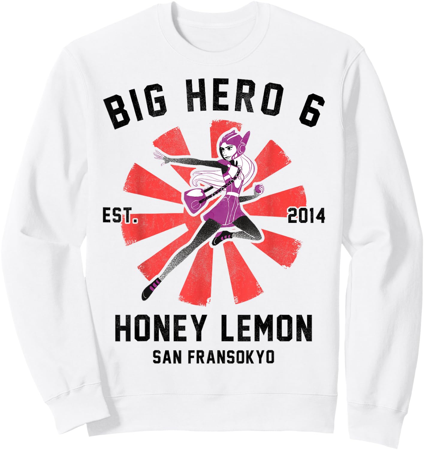 Disney Big Hero 6 Honey Lemon Poster Graphic Sweatshirt - Sweatshirt | White