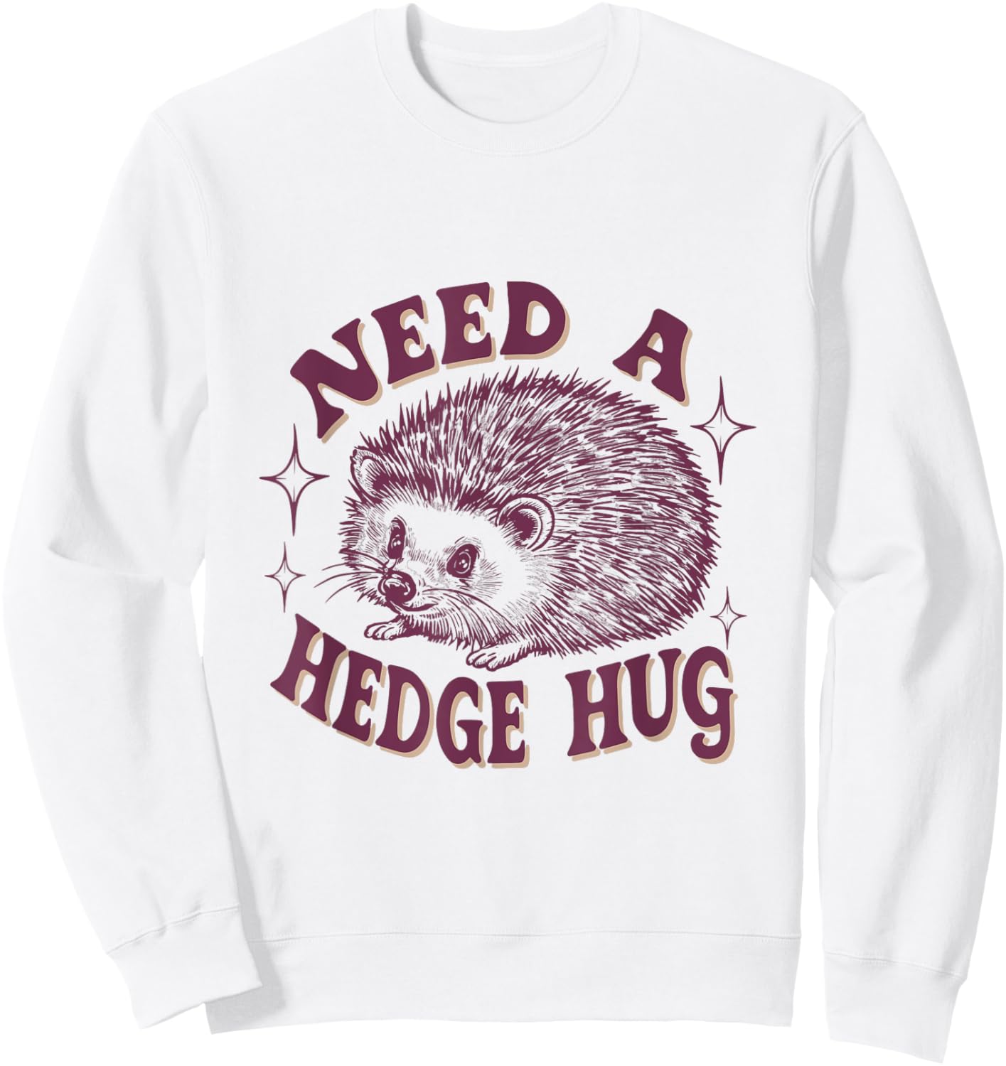 Sarcastic Hedgehog Sweatshirt - Sweatshirt | White