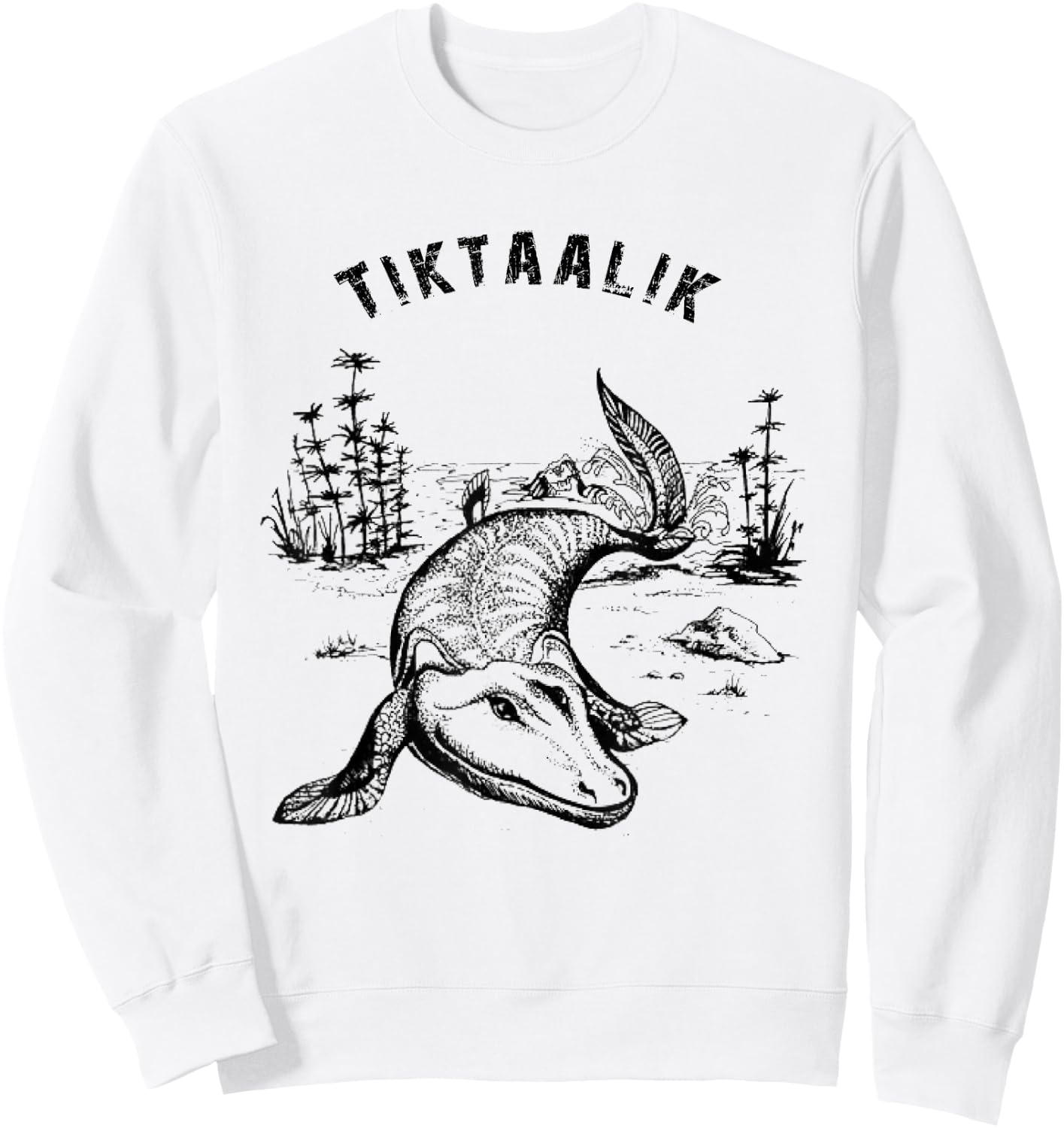 Tiktaalik Roseae Sweatshirt - Sweatshirt | White