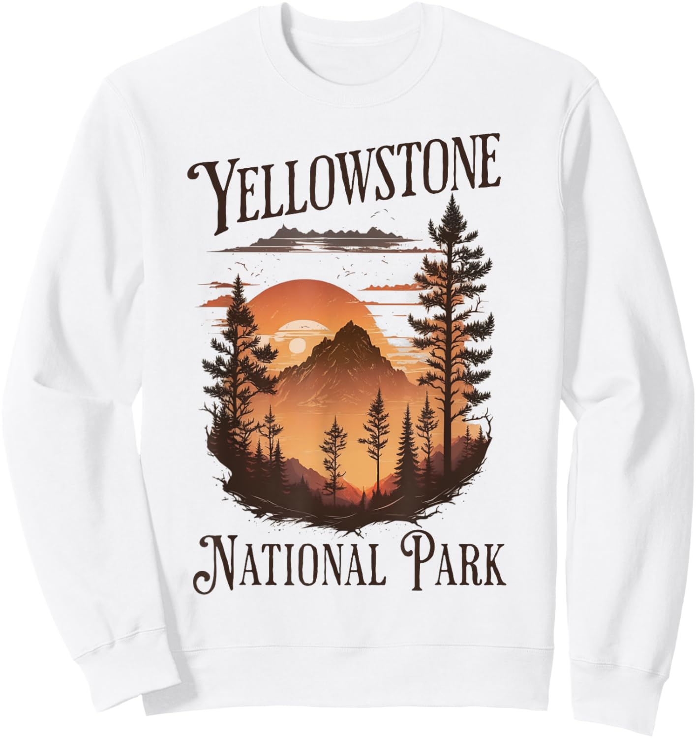 Yellowstone National Park Sweatshirt - Sweatshirt | White