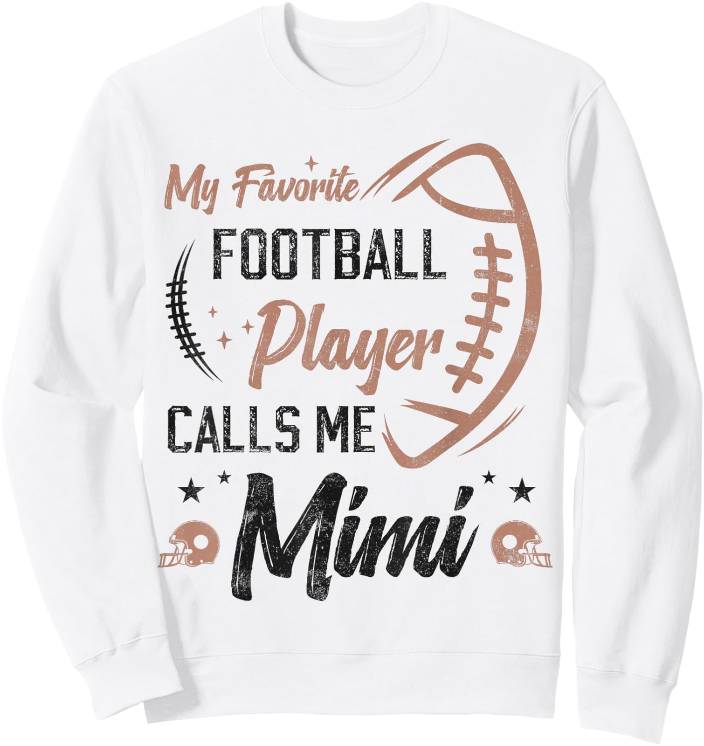 my favorite Football player calls me mimi, Football grandma Sweatshirt - Sweatshirt | White