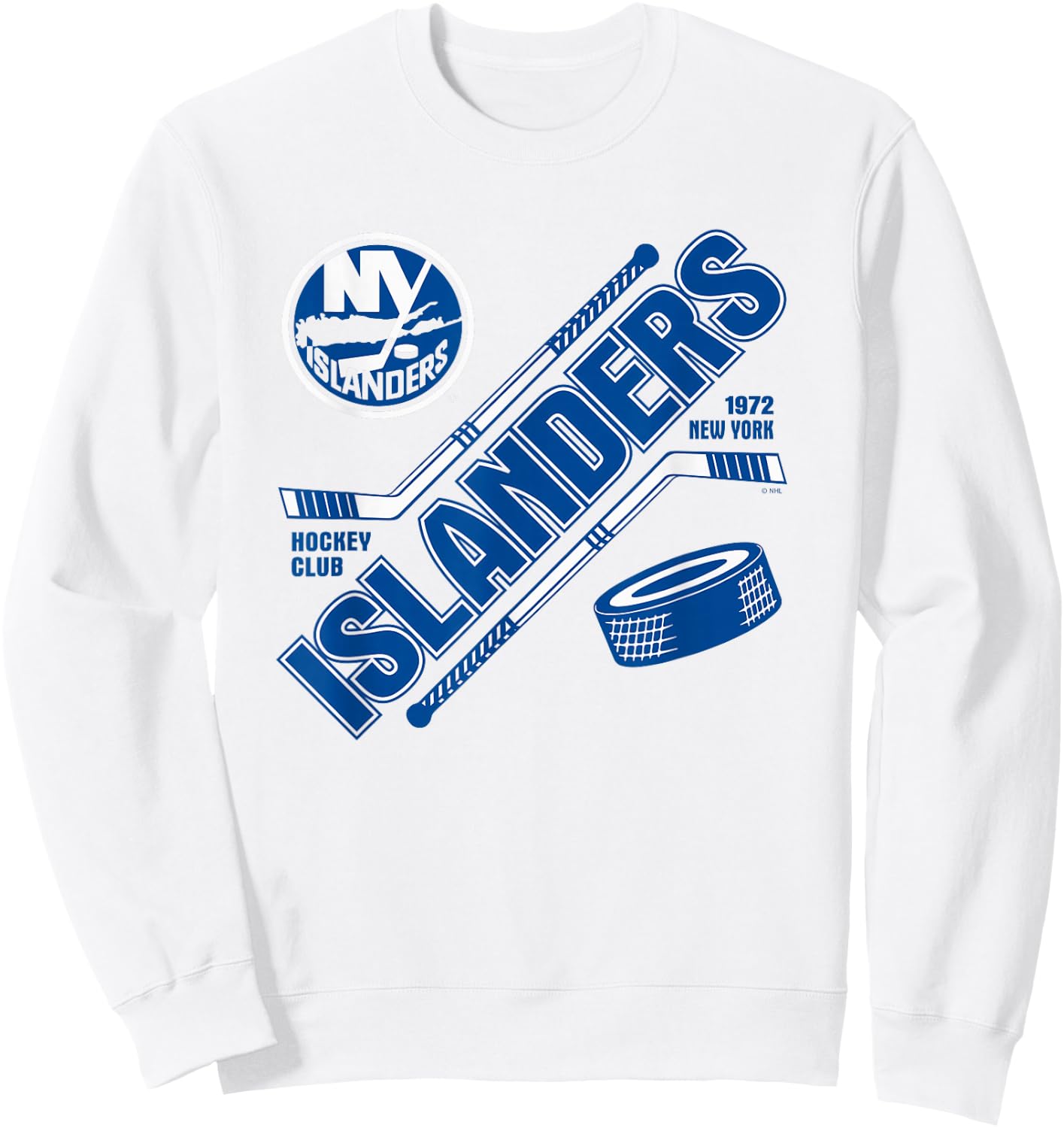 New York Islanders Force Orange Officially Licensed Sweatshirt - Sweatshirt | White