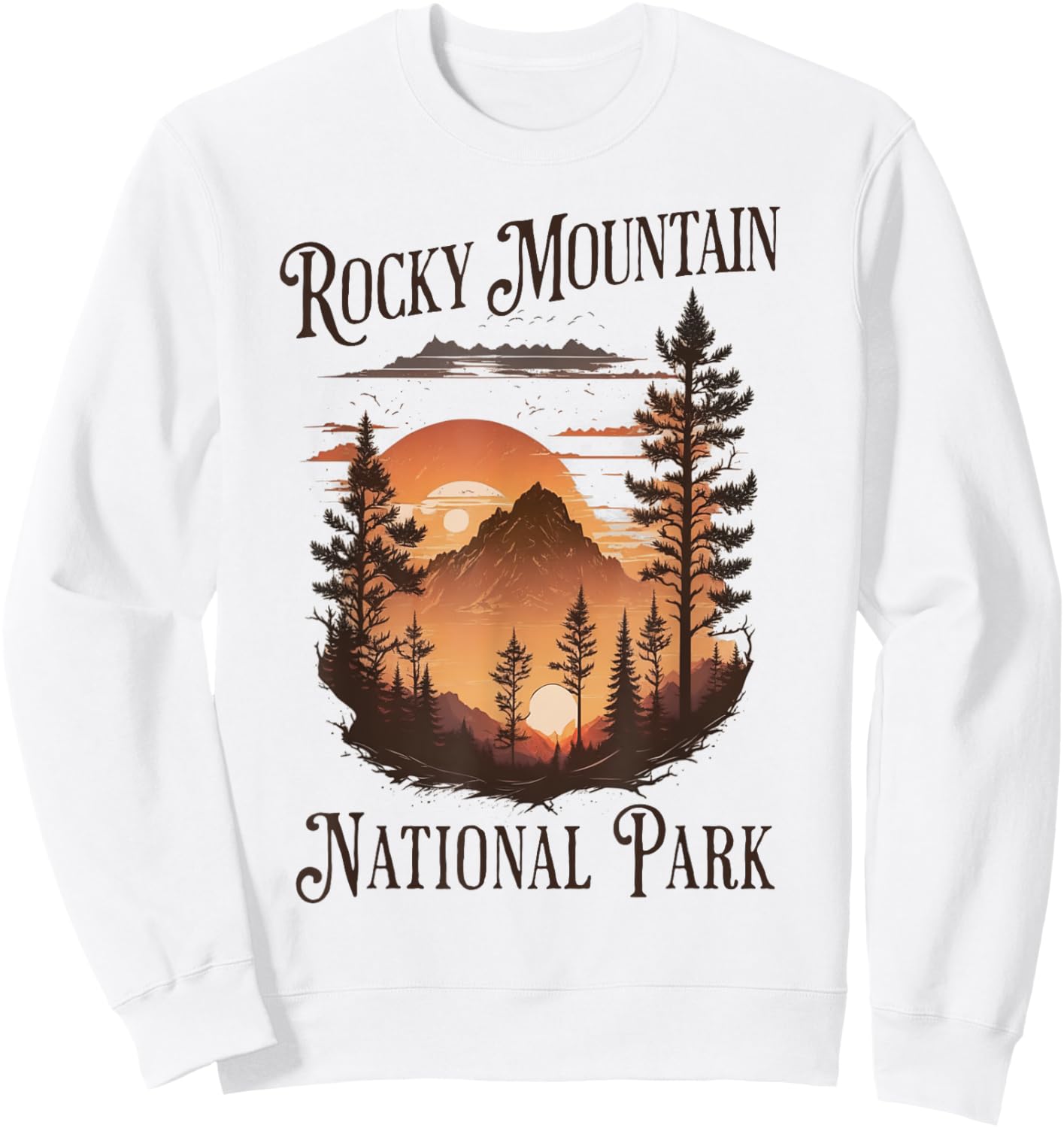 Rocky Mountain National Park Sweatshirt - Sweatshirt | White