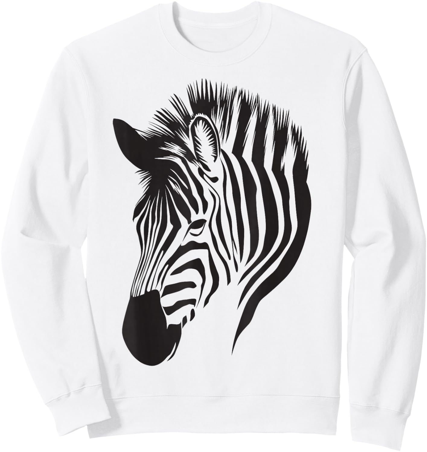 Cool Mountain Zebra - Great Gift Animal Lovers Sweatshirt - Sweatshirt | White