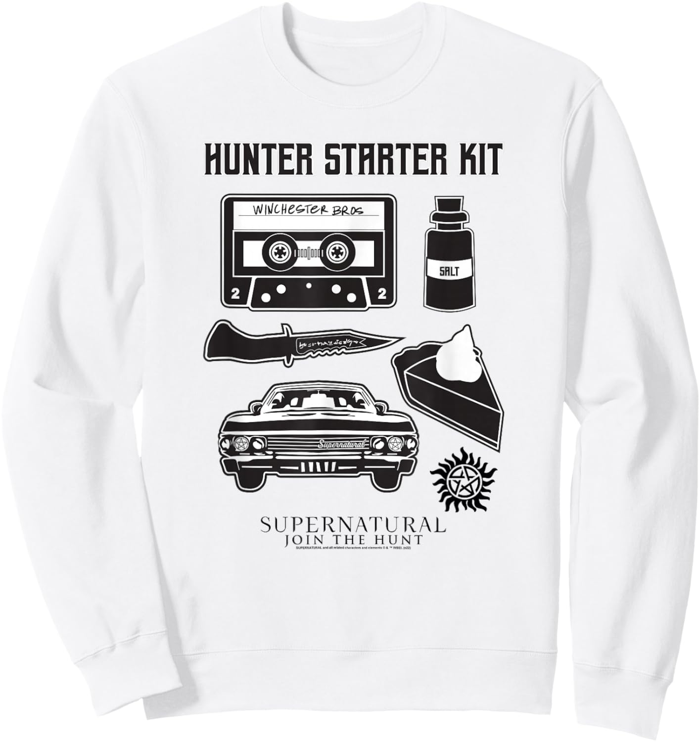 Supernatural Hunter Starter Kit Join The Hunt Icons Sweatshirt - Sweatshirt | White