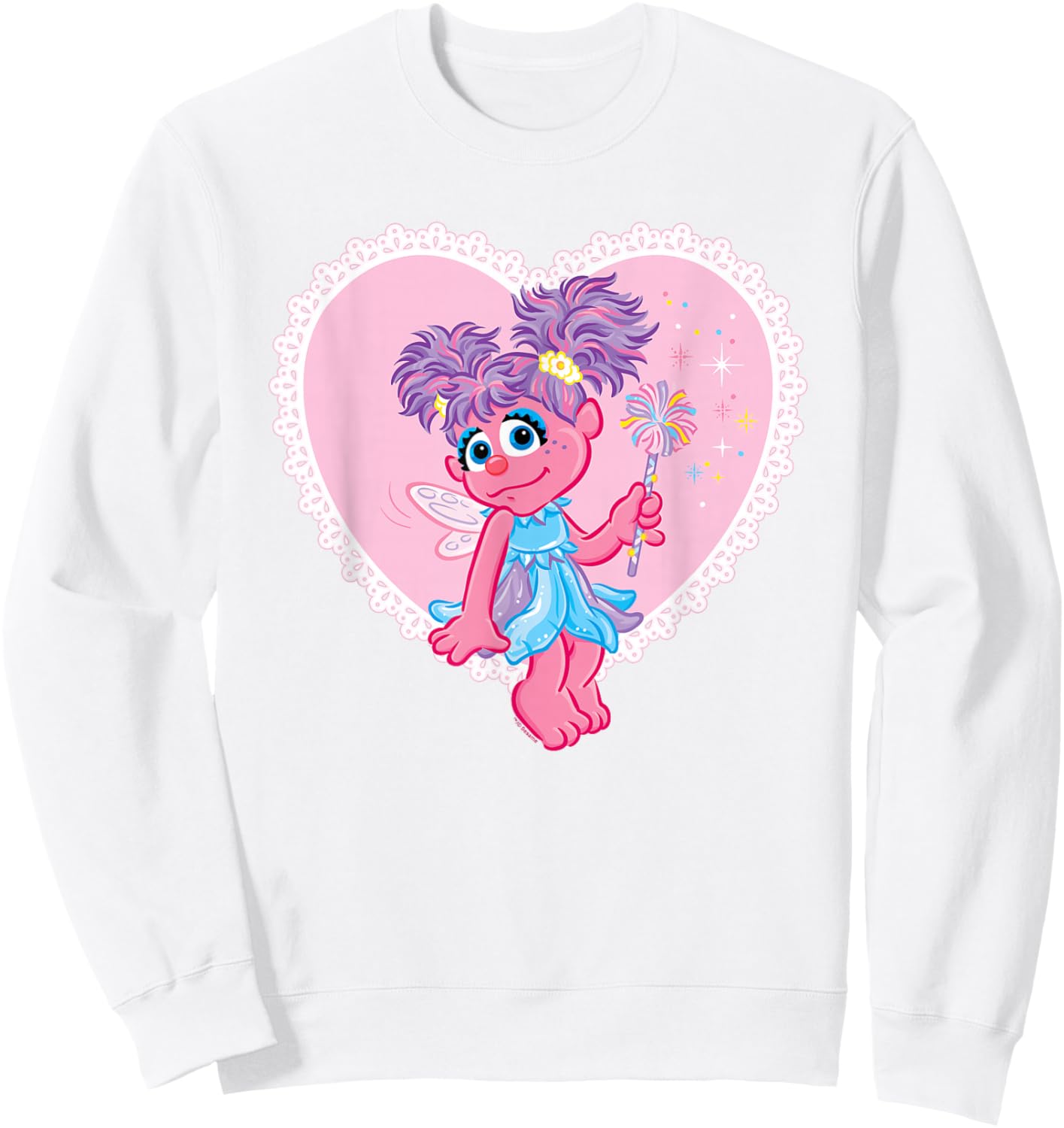 Sesame Street Valentine's Day Heart with Abby Cadabby Sweatshirt - Sweatshirt | White