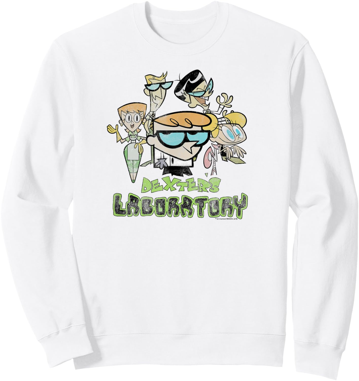 Dexter's Laboratory Vintage Cast Sweatshirt - Sweatshirt | White