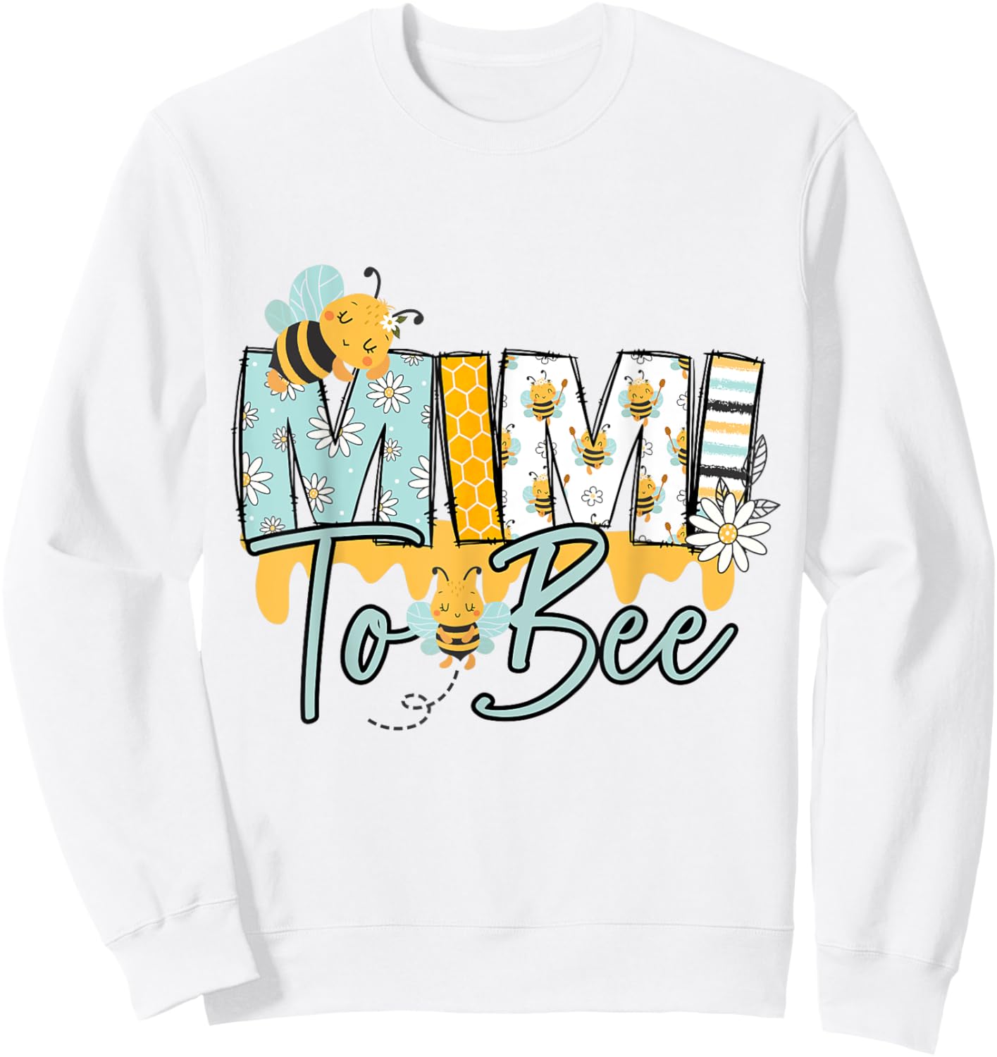 Baby Bee Mimi Honey Bee Gender Reveal Baby Shower Sweatshirt - Sweatshirt | White