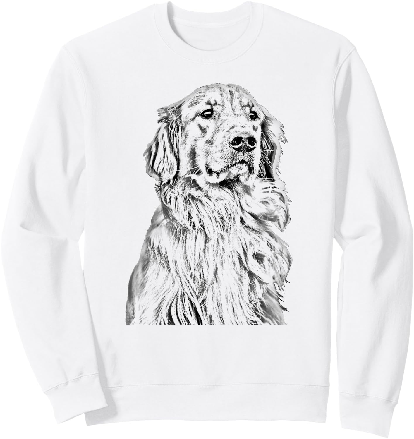 Golden Retriever Dog Lover Cream Retriever Mom Dad Men Women Kids Sweatshirt - Sweatshirt | White