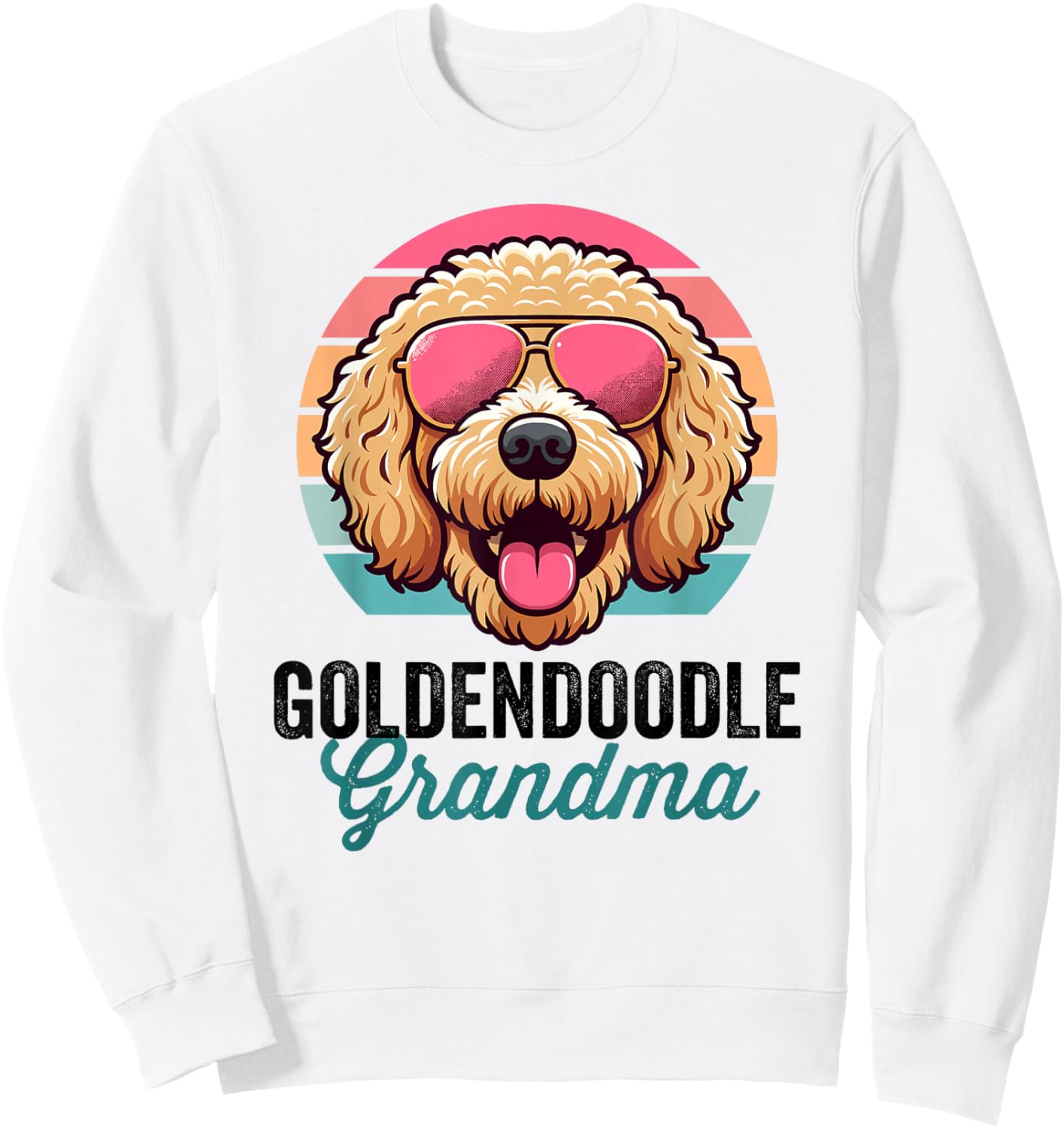 Golden Doodle Dog, Nana, Goldendoodle Grandma Sweatshirt - Sweatshirt | White