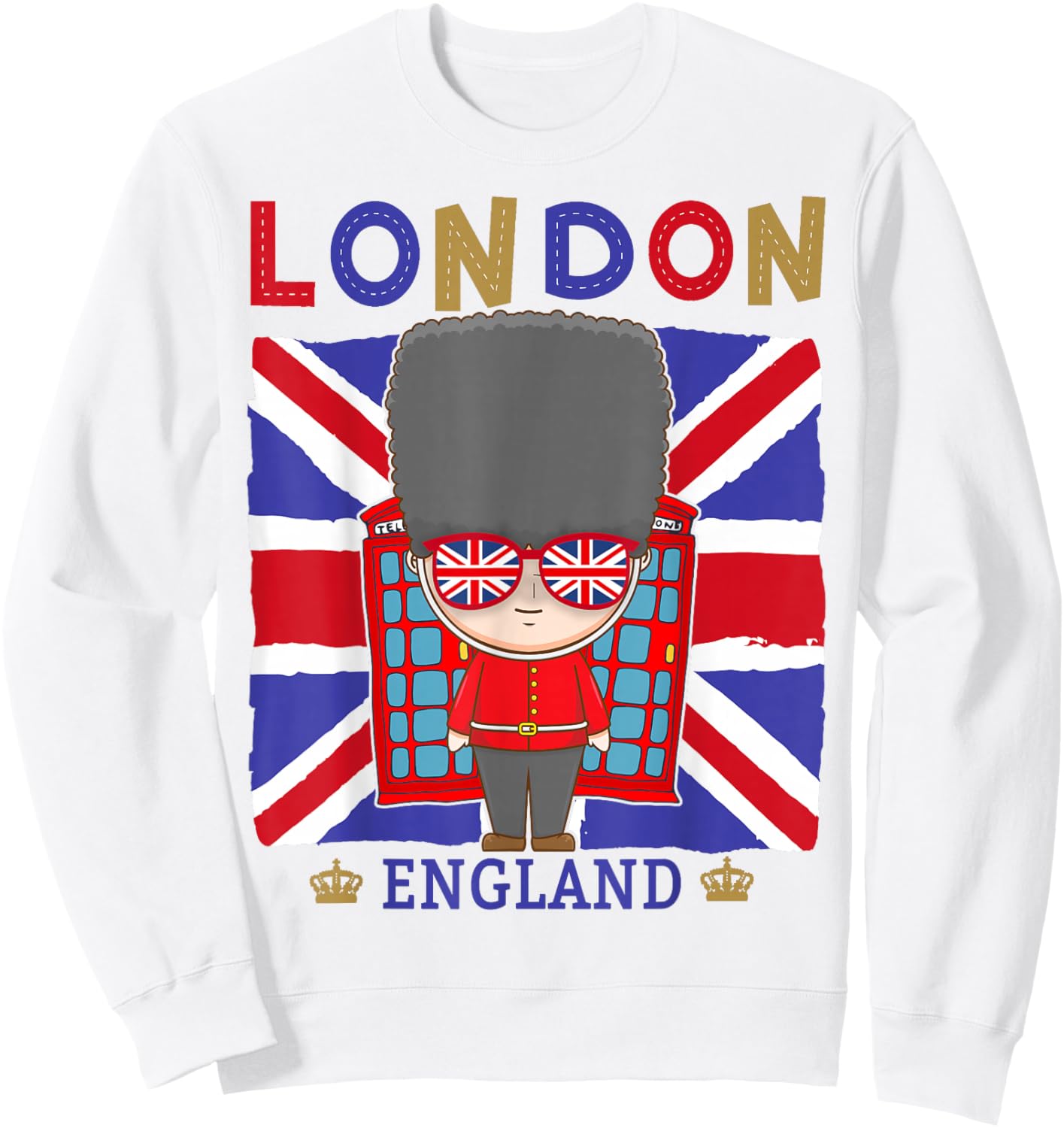 London Souvenirs Idea for Kids & English British Memorabilia Sweatshirt - Sweatshirt | White