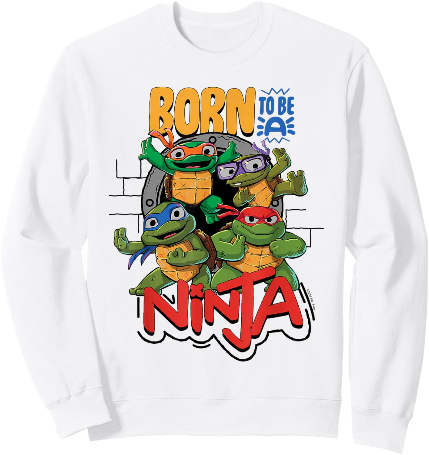 Teenage Mutant Ninja Turtles: Mutant Mayhem Born a Ninja Sweatshirt - Sweatshirt | White