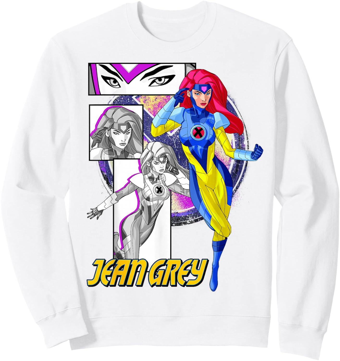 Marvel X-Men Jean Grey Collage Panel Logo Sweatshirt - Sweatshirt | White