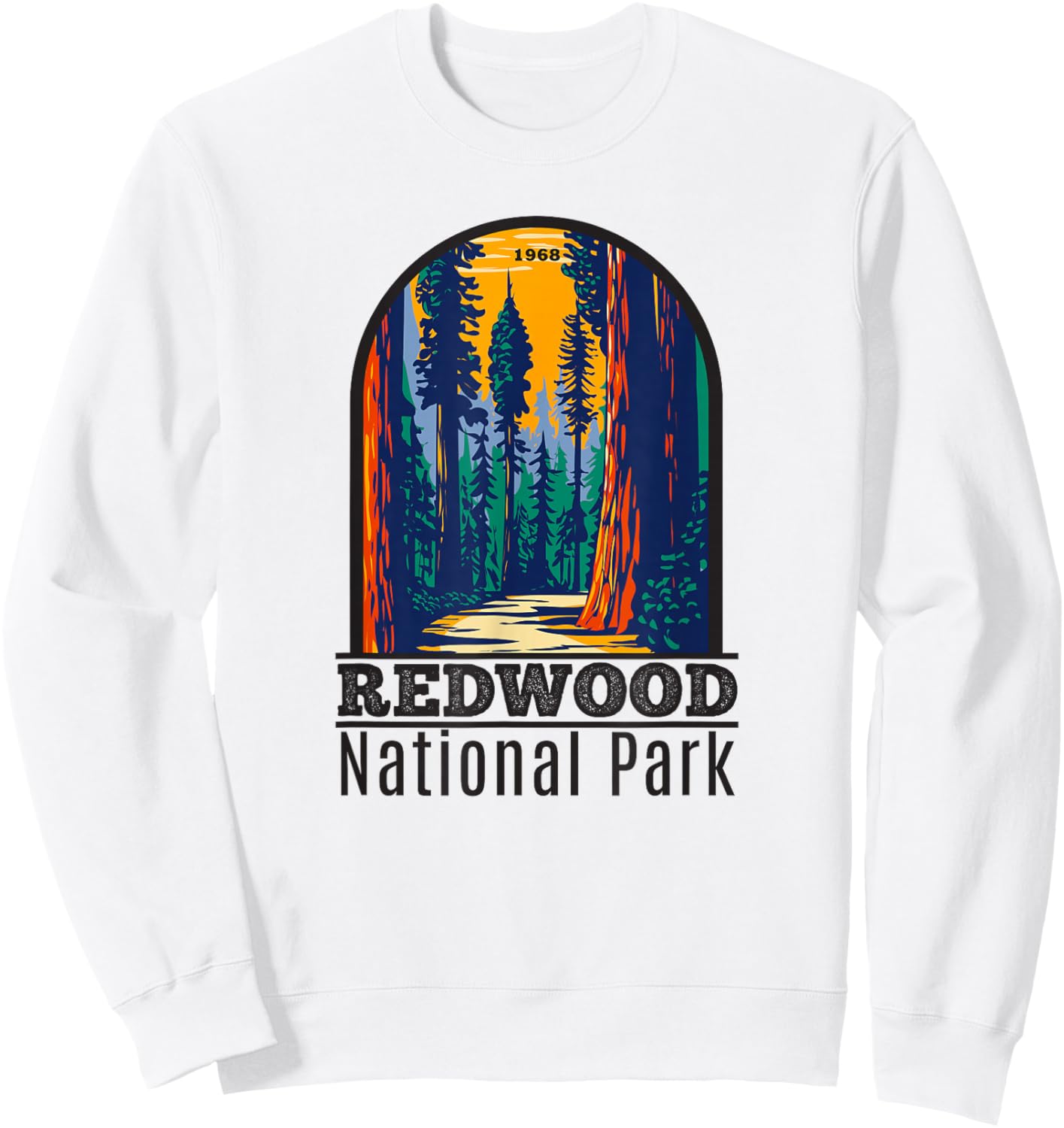 Redwood National Park Vintage Small Sweatshirt - Sweatshirt | White
