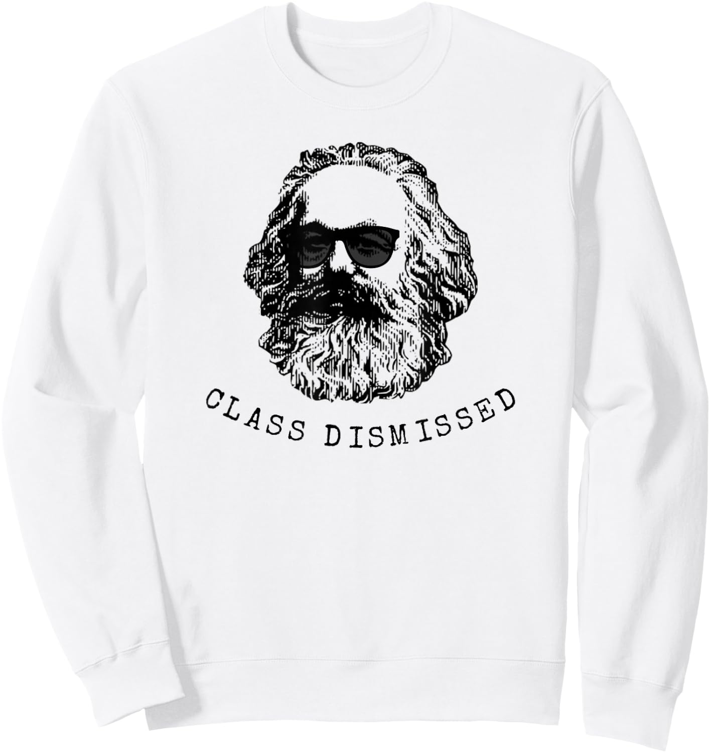 Class Dismissed Karl Marx Sweatshirt - Sweatshirt | White