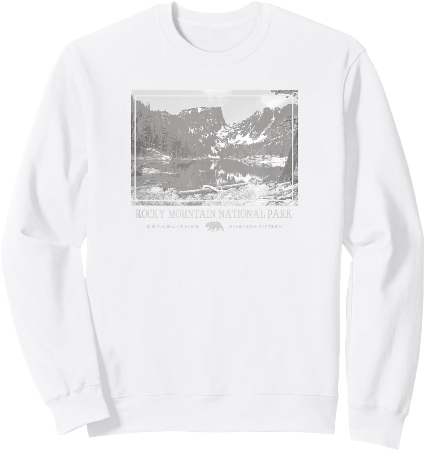 Rocky Mountain National Park Graphic Sweatshirt - Sweatshirt | White