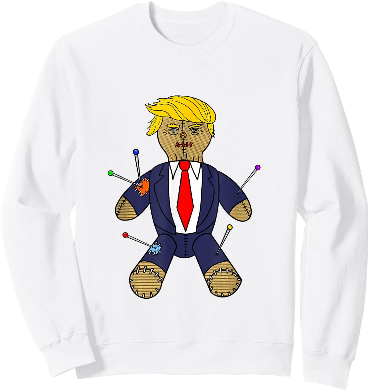 Trump Voodoo Doll Sweatshirt - Sweatshirt | White