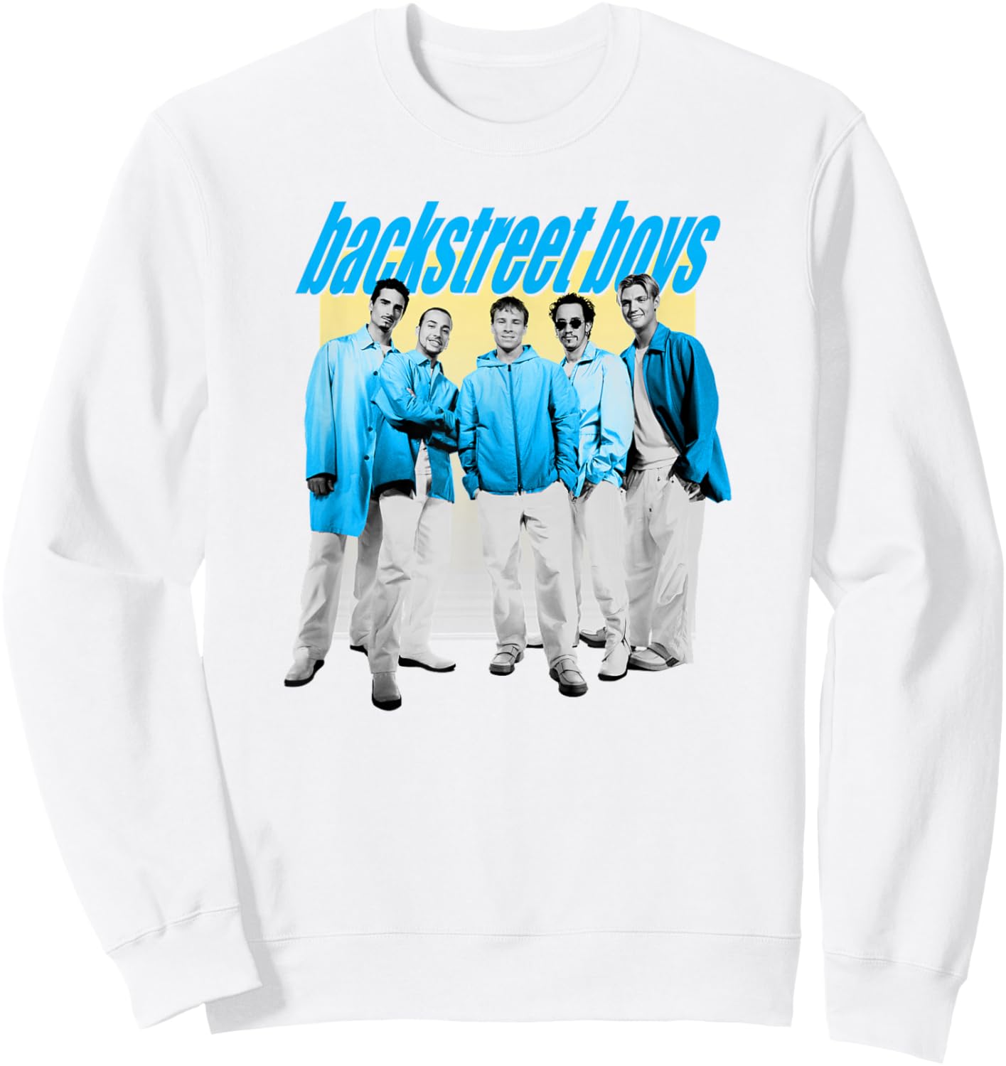 Backstreet Boys – Blue Group Watercolor Sweatshirt - Sweatshirt | White
