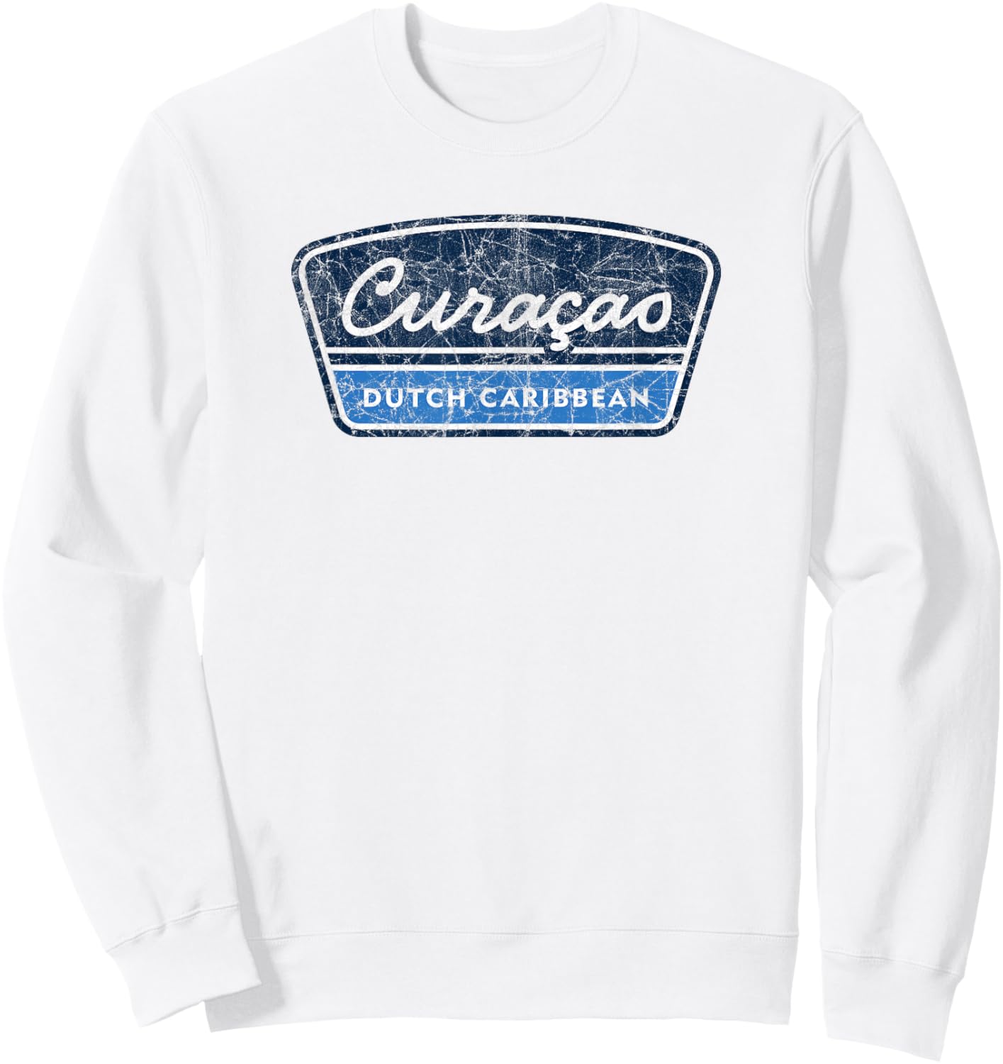 Vintage Curacao Dutch Caribbean Souvenir Retro Sweatshirt - Sweatshirt | White