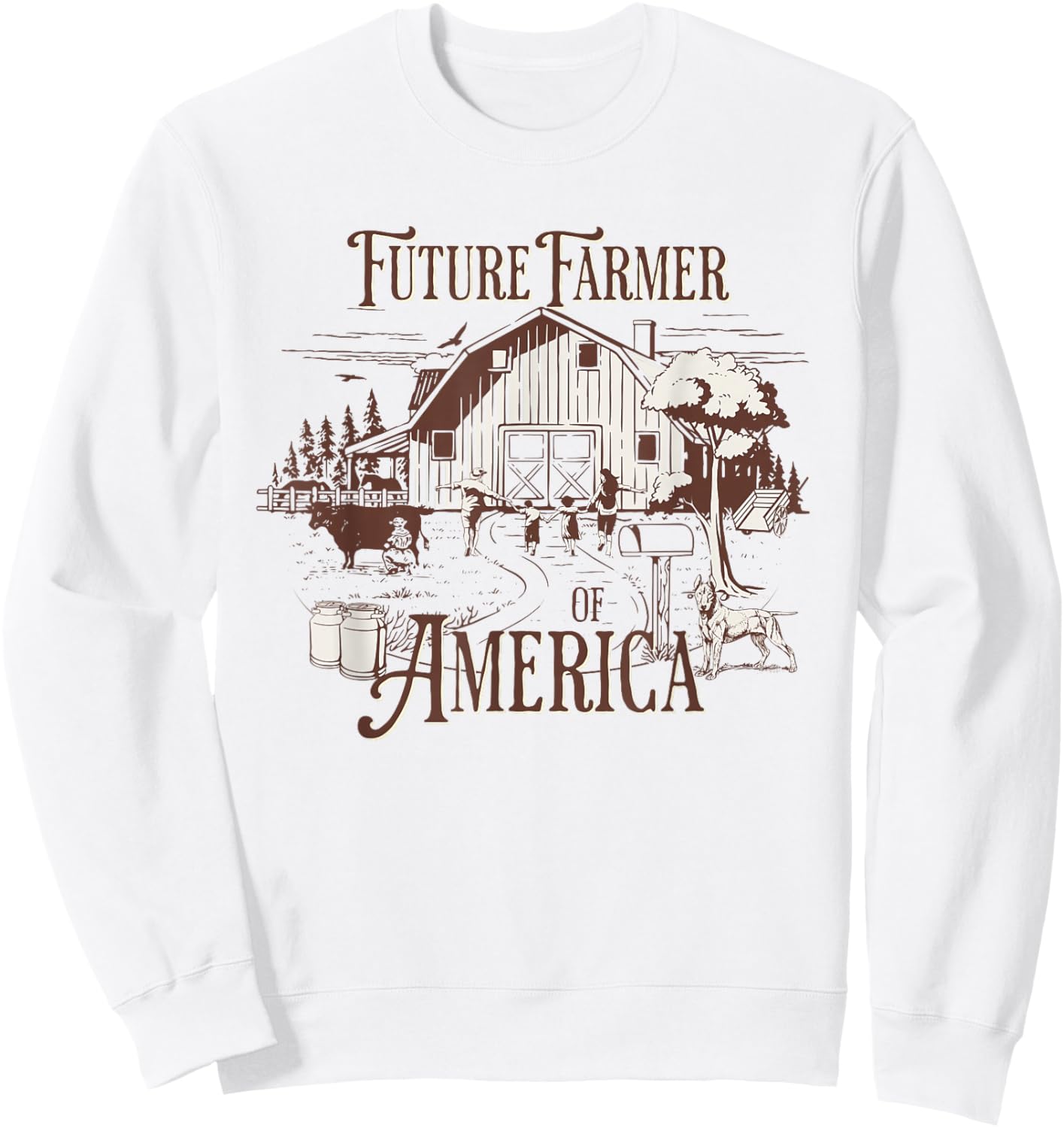 Future Farmer Of America Sweatshirt - Sweatshirt | White