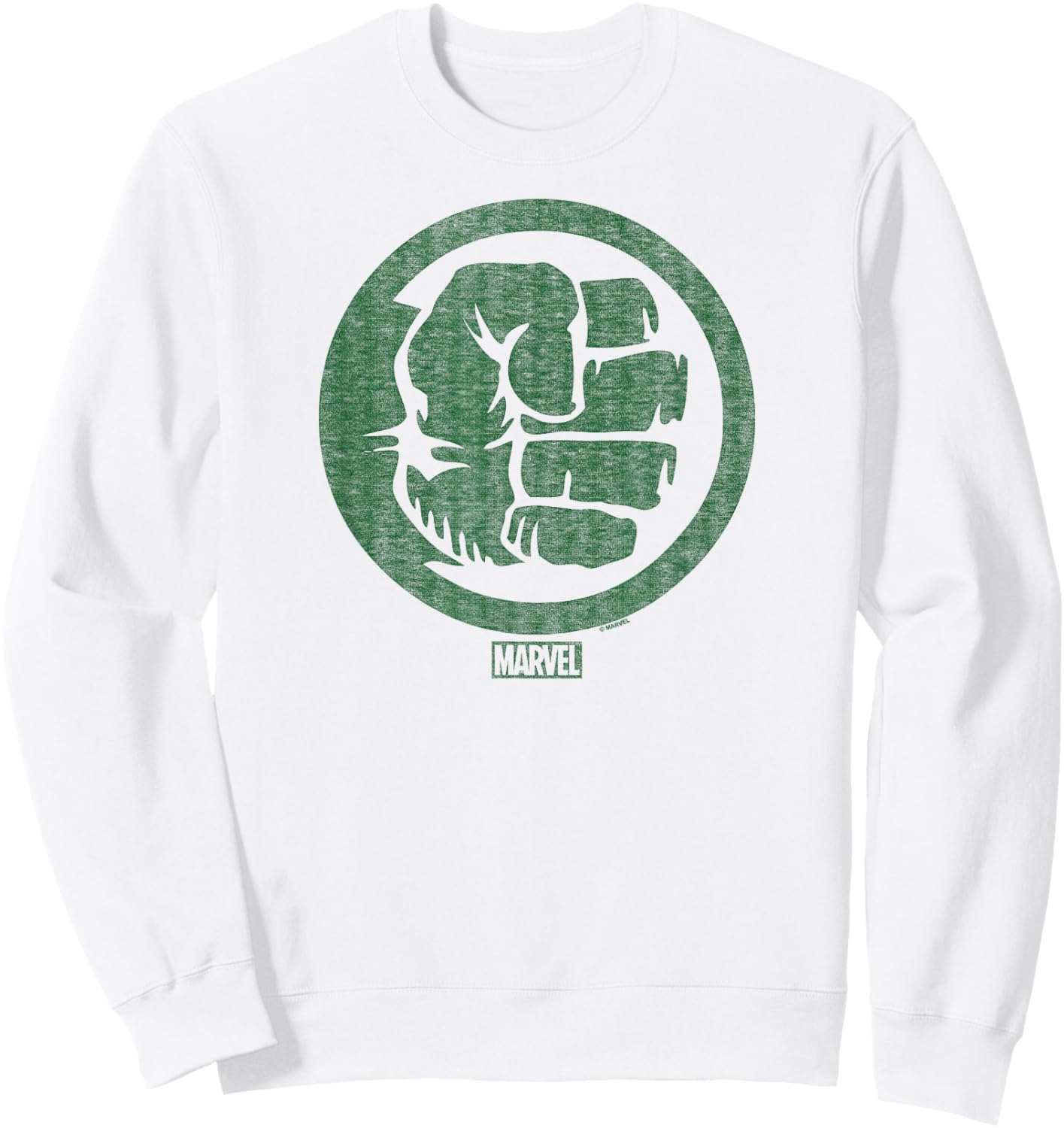 Hulk - Fist Symbol Sweatshirt - Sweatshirt | White