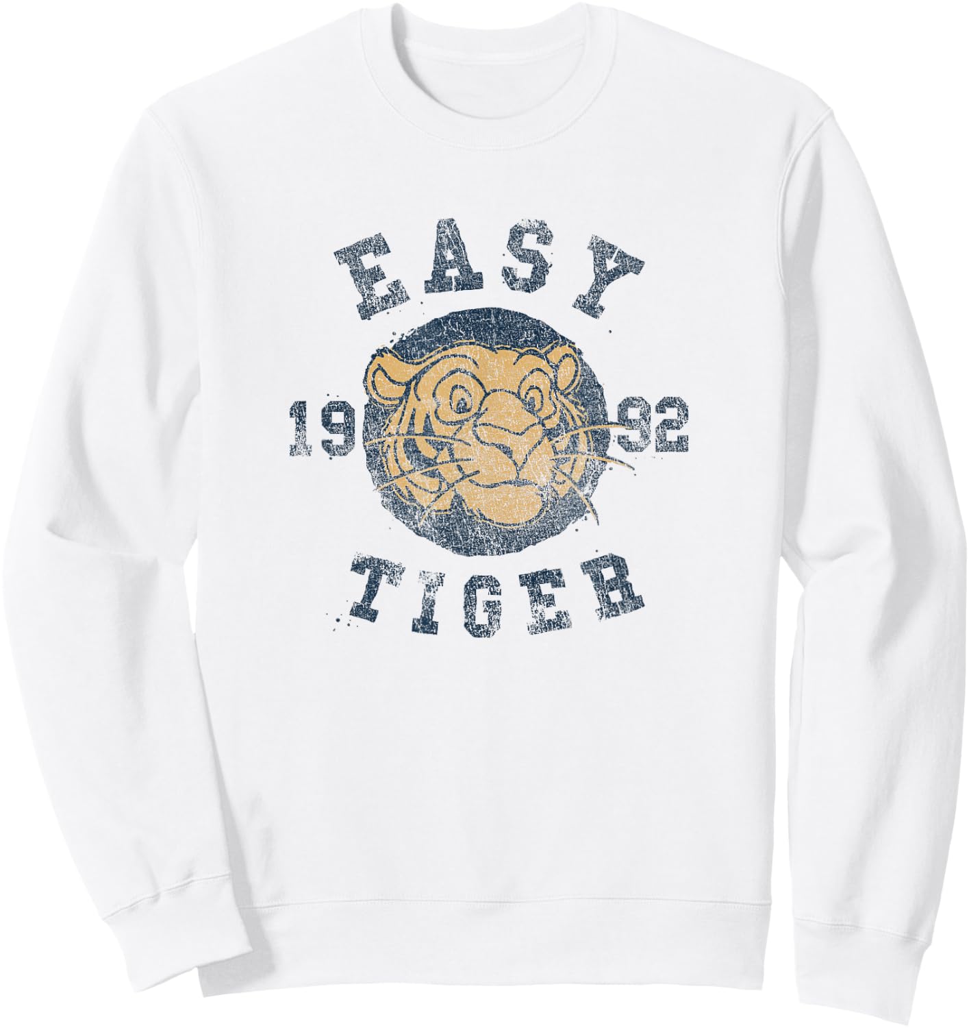 Disney Aladdin Rajah Easy Tiger 1992 Collegiate Sweatshirt - Sweatshirt | White