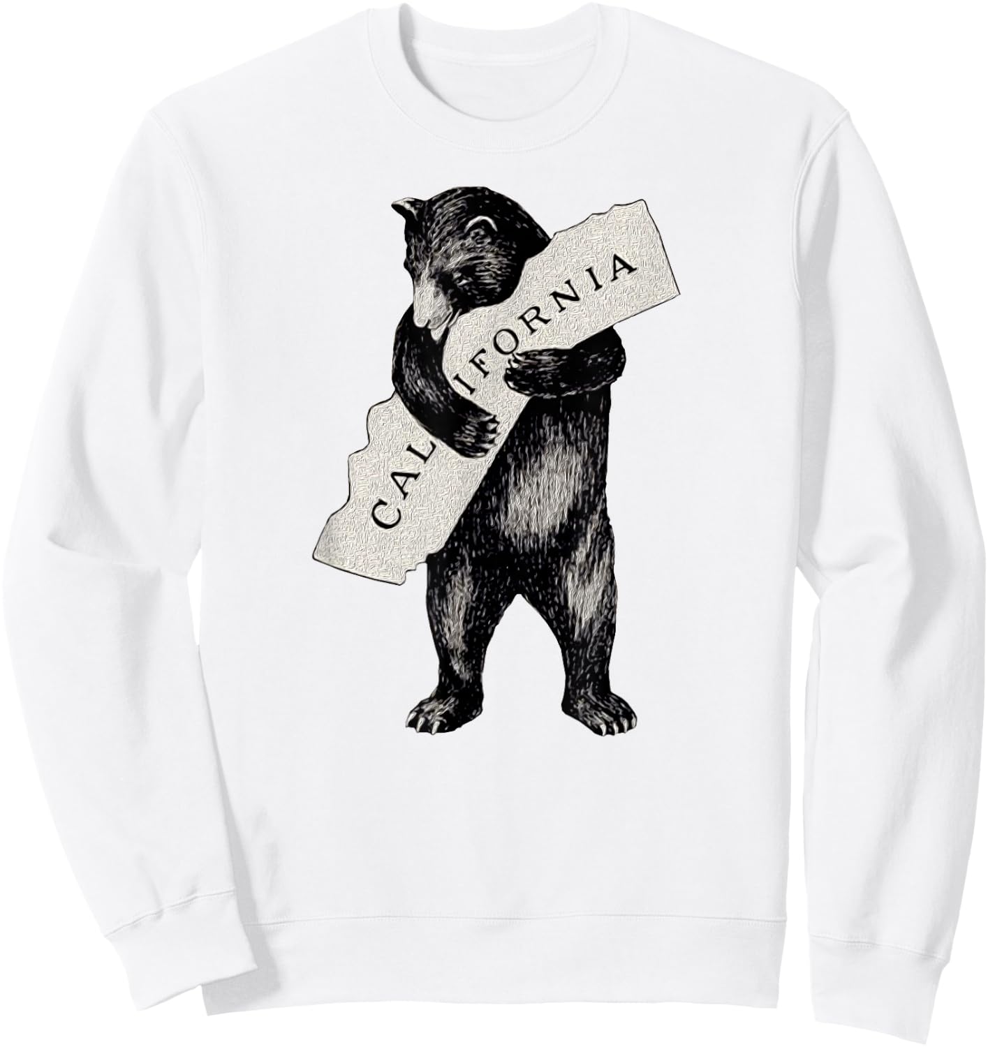 Retro I Love California Shirt Art-Vintage Cali Pride Bear Sweatshirt - Sweatshirt | White