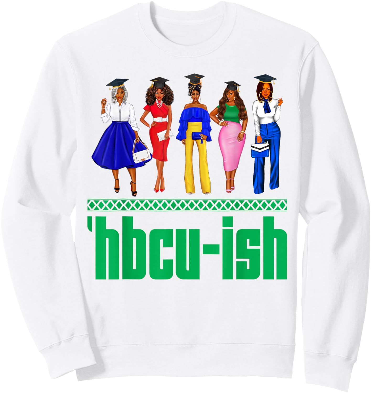 HBCU-Ish Historically Black Colleges And Universities Girls Sweatshirt - Sweatshirt | White