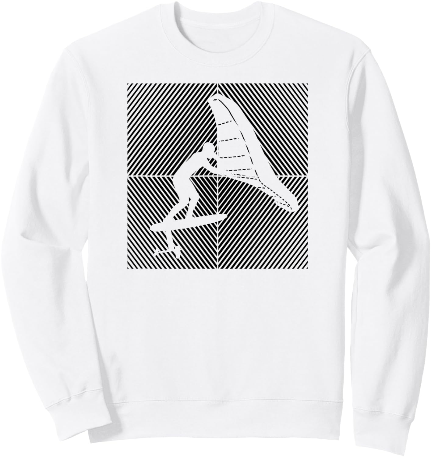 Wingfoil-Surfer Wingfoiling Hydrofoil Kitefoil Wingsurf Sweatshirt - Sweatshirt | White