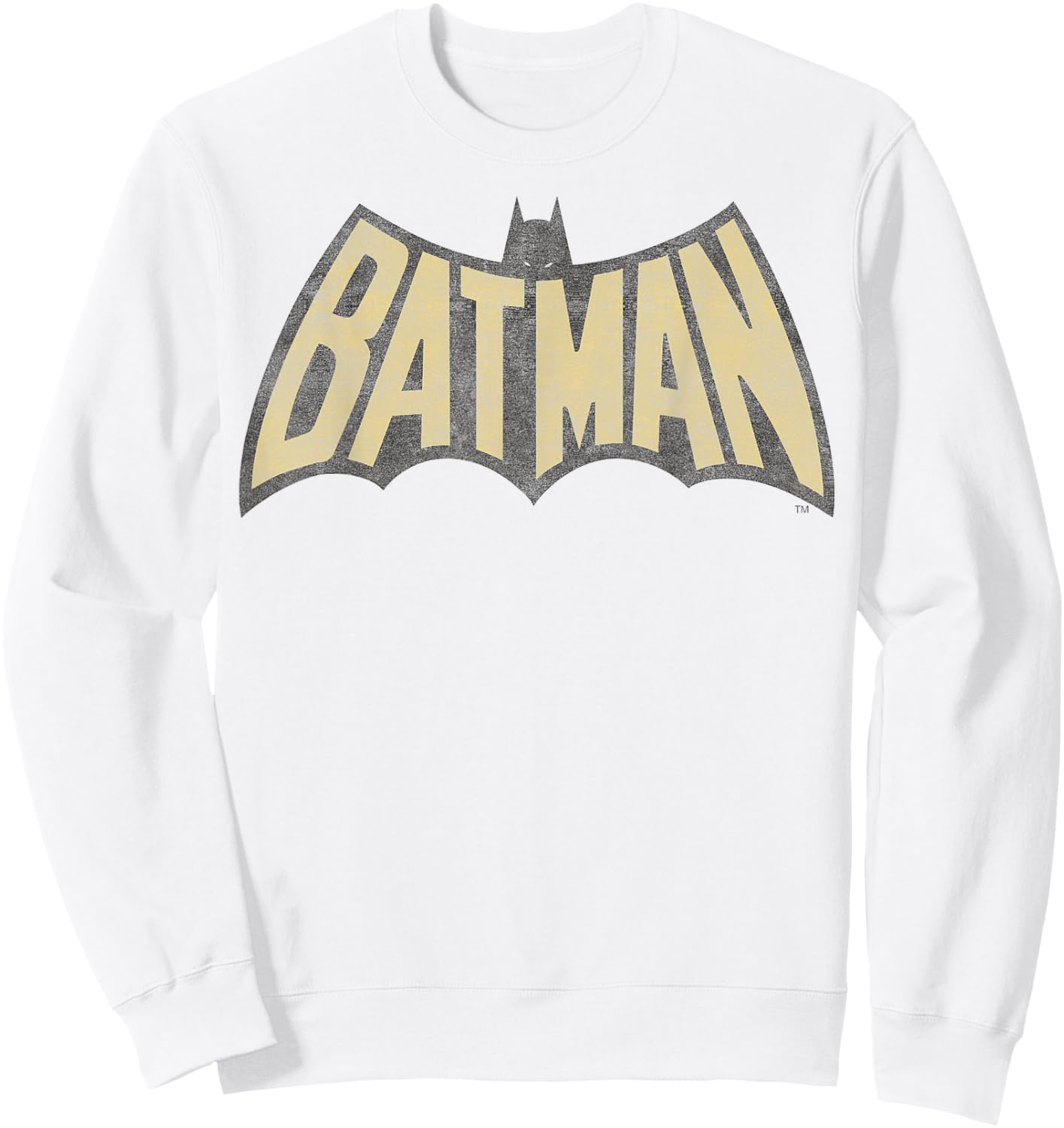 DC Comics Batman Vintage Logo Sweatshirt - Sweatshirt | White