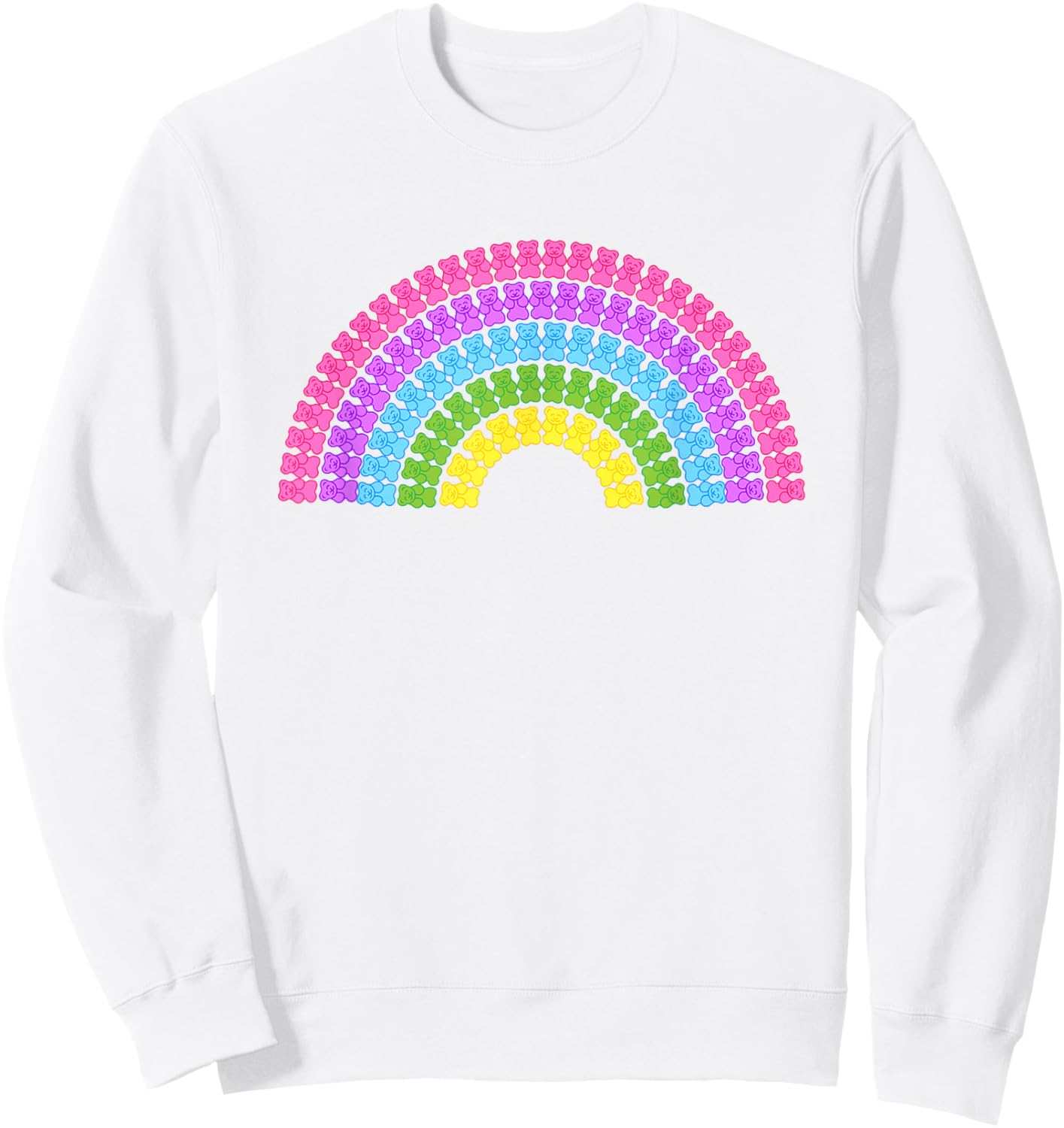 Gummy Bear Rainbow Candy Sweatshirt - Sweatshirt | White