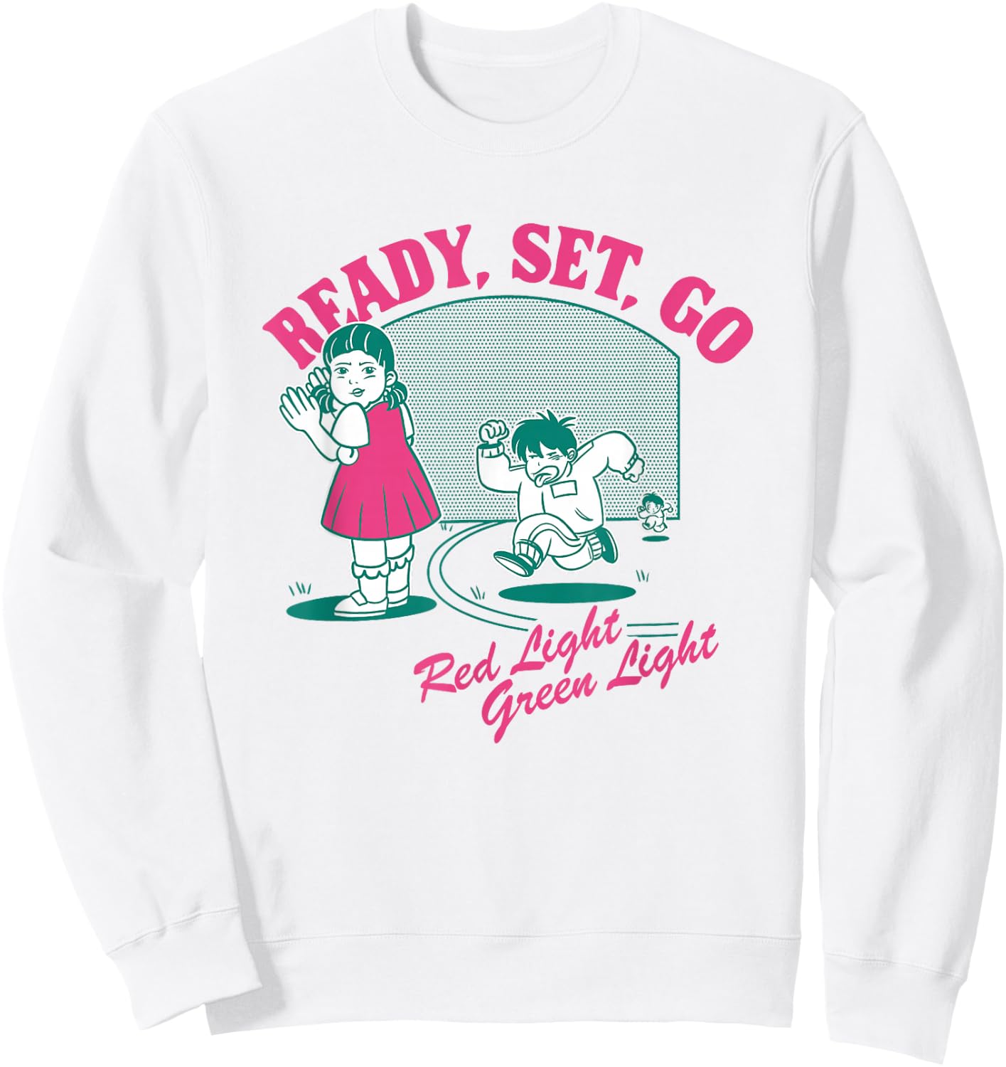 Squid Game 2 Ready Set Go Red Light Green Light Sweatshirt - Sweatshirt | White